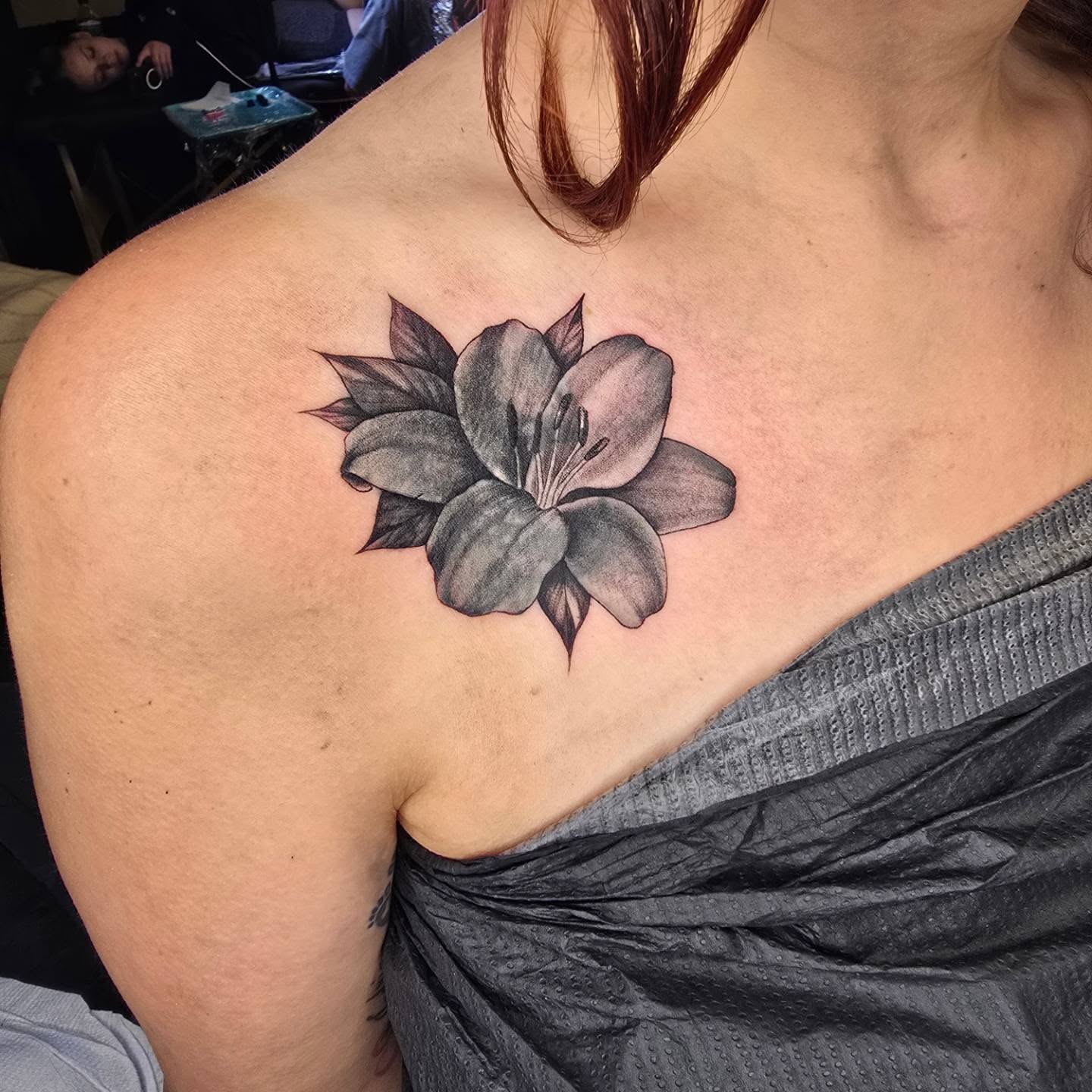 Tattoo by @rachel.tattoos — black_and_grey