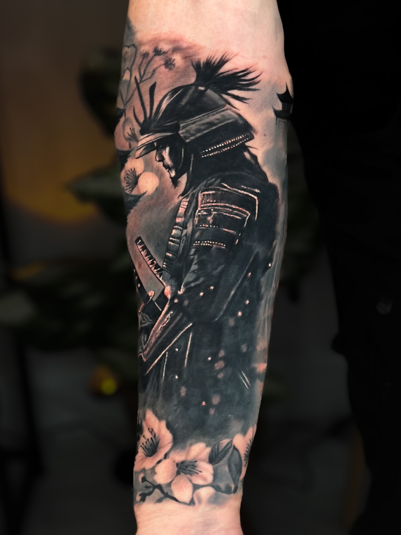 Punk rock character realism tattoo on the forearm by Nathan, Charlotte, North Carolina