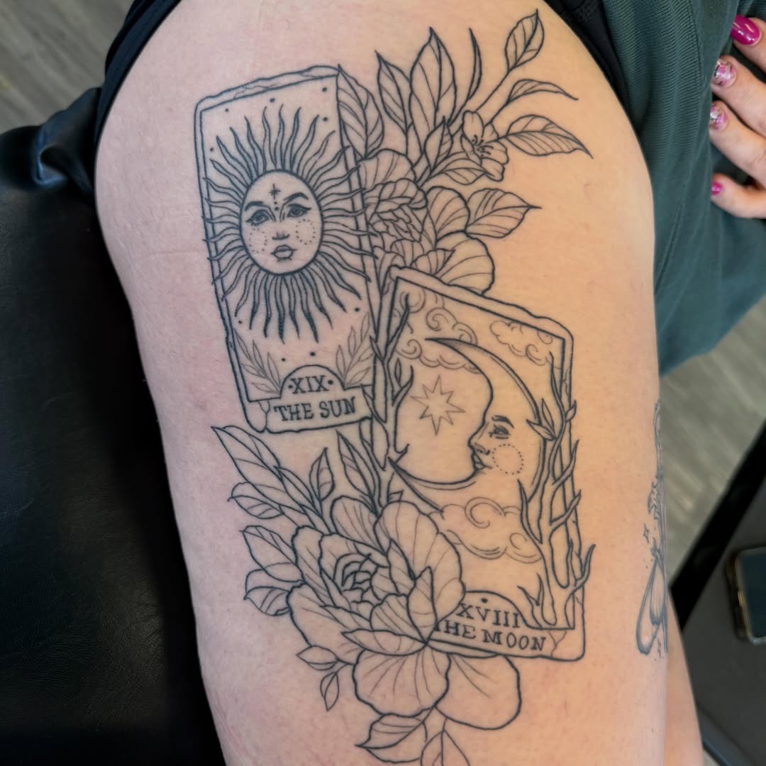 Tattoo by @aj.tattoos.piercings — black_and_grey
