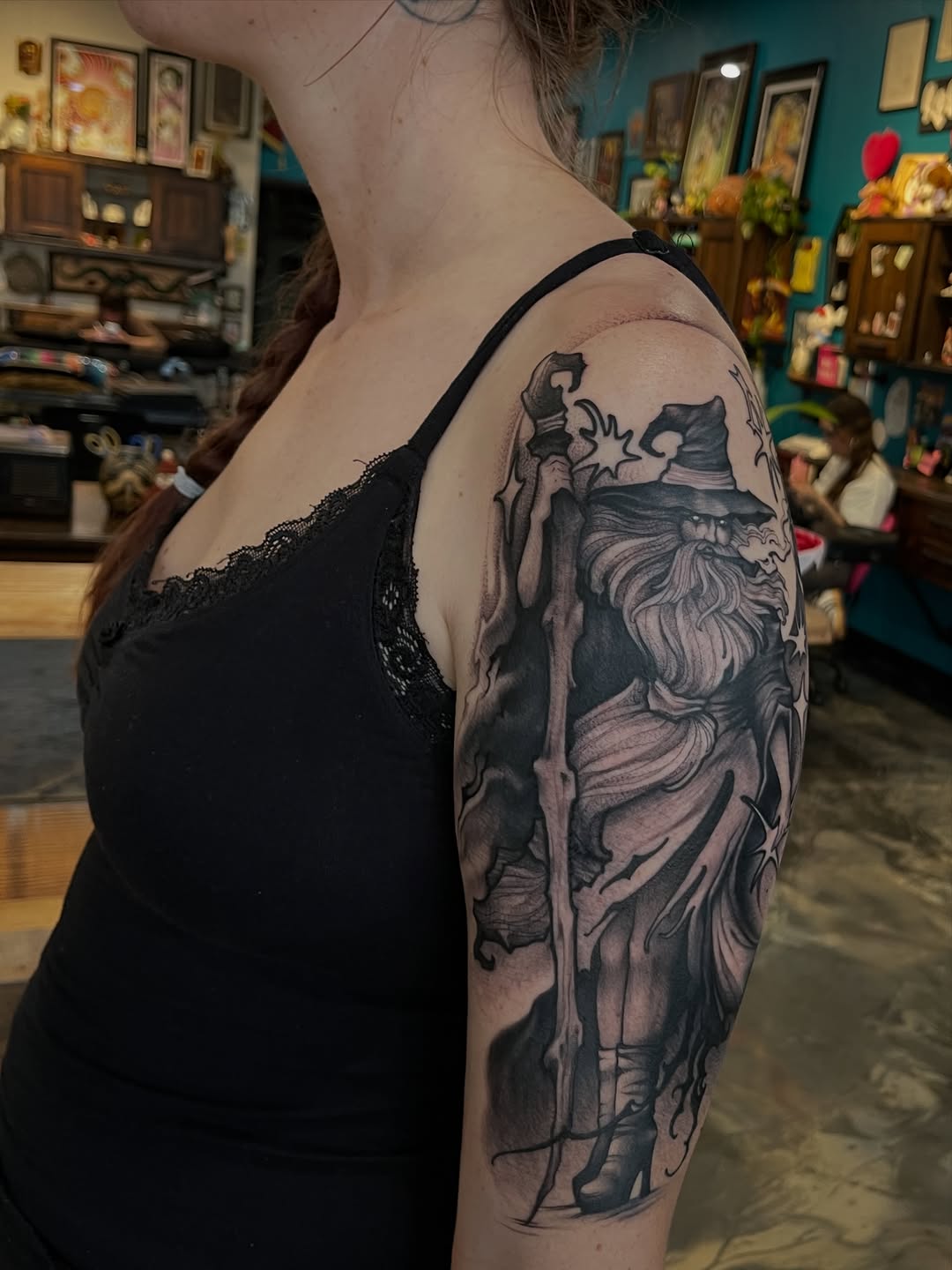 Tattoo by @cecimeseed — black_and_grey, realism