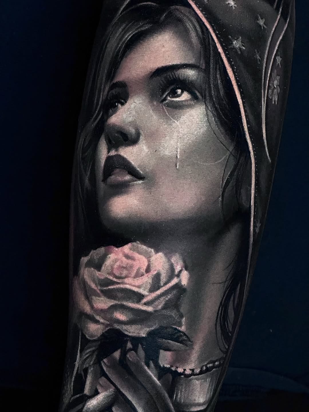 Tattoo by @rann_tattoo — realism, black_and_grey