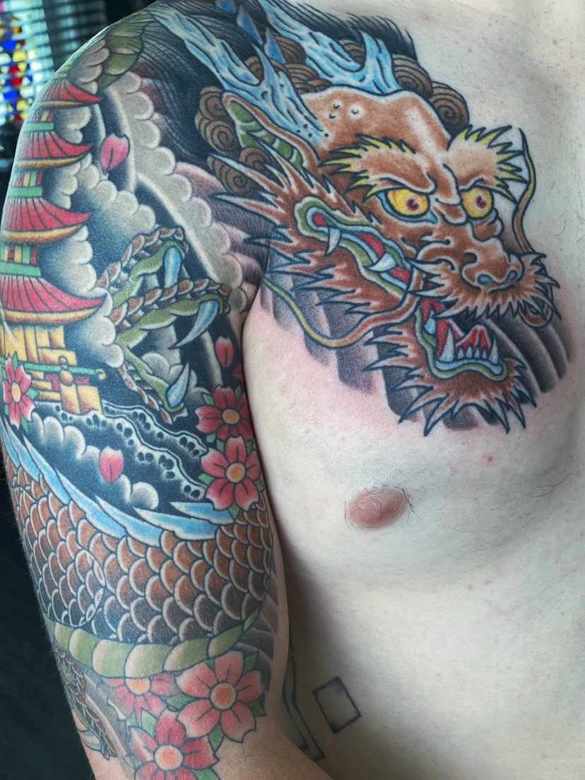Tattoo by @snakedaggerose — japanese_irezumi