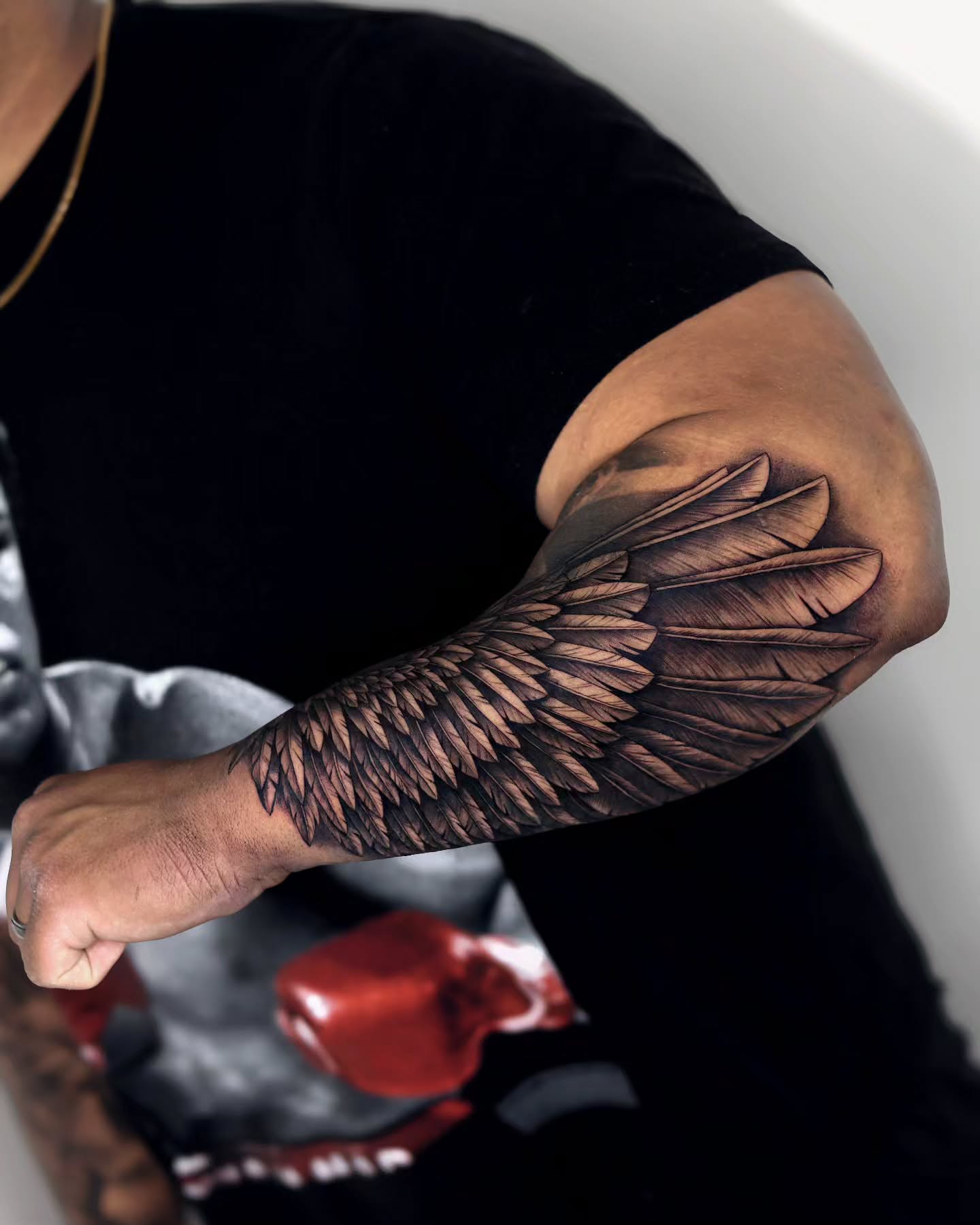 Tattoo by @cien_ink — black_and_grey
