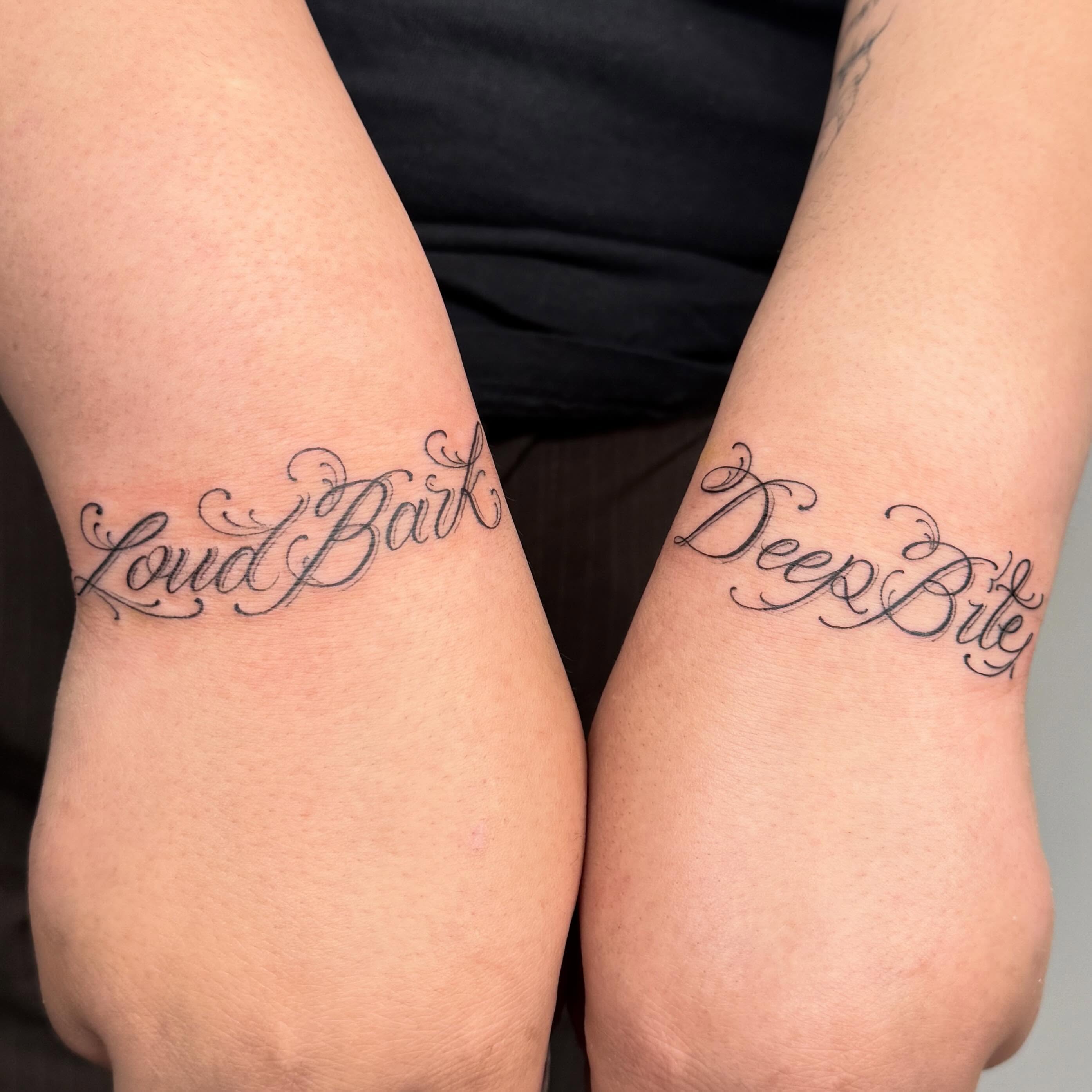 Tattoo by @heidiestradatattoos — lettering_script