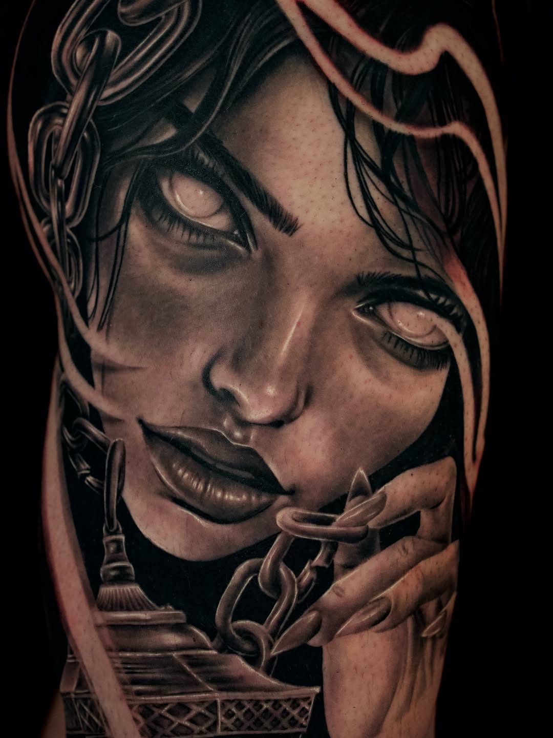 Realism tattoo on the forearm by April Lynn