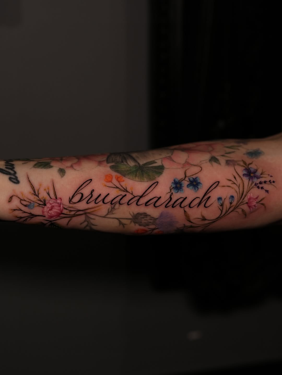Tattoo by @henry_tattooartist — lettering_script, fine_line