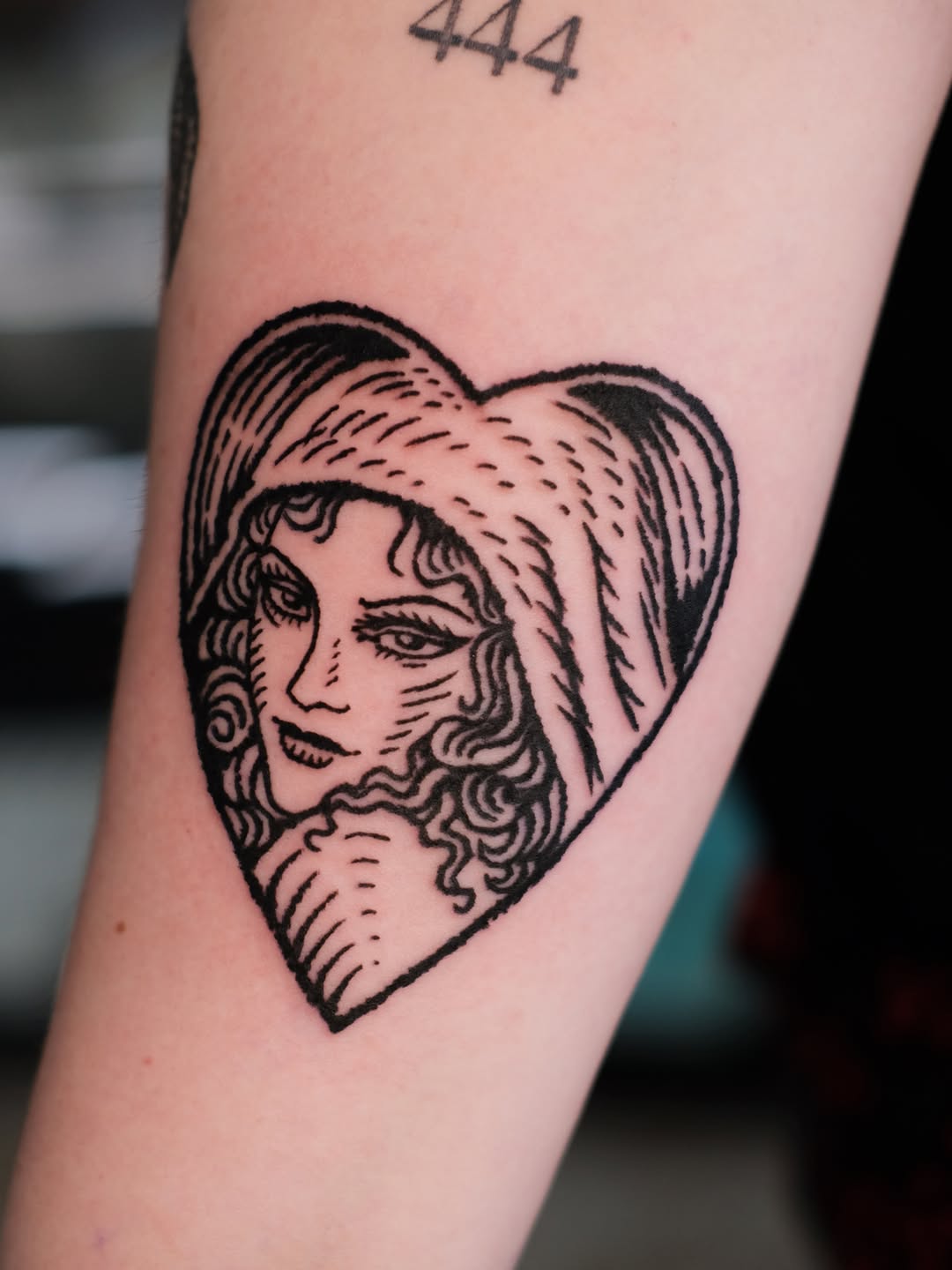 Tattoo by @florawoodcut — blackwork, illustrative