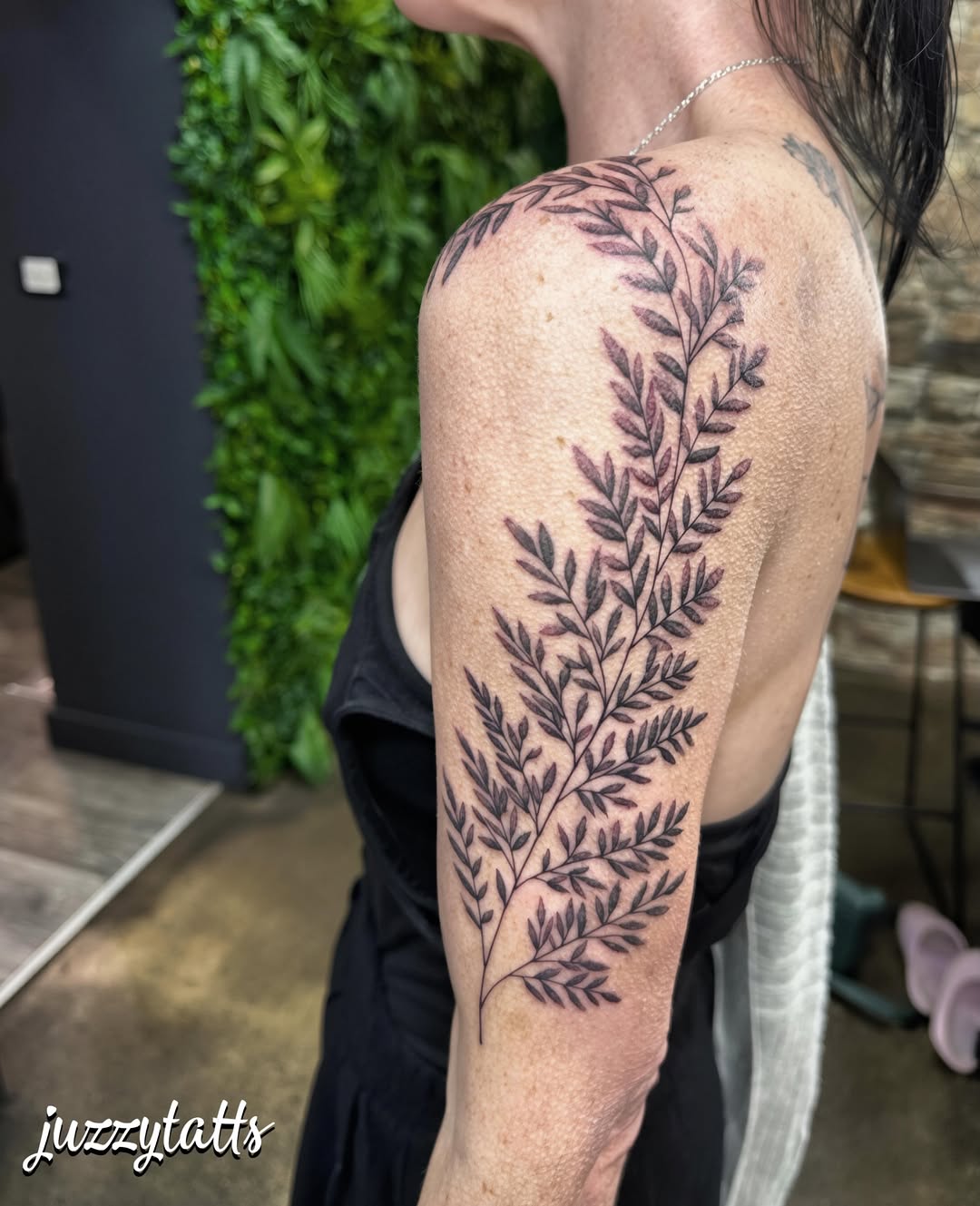 Tattoo by @juzzytatts — black_and_grey