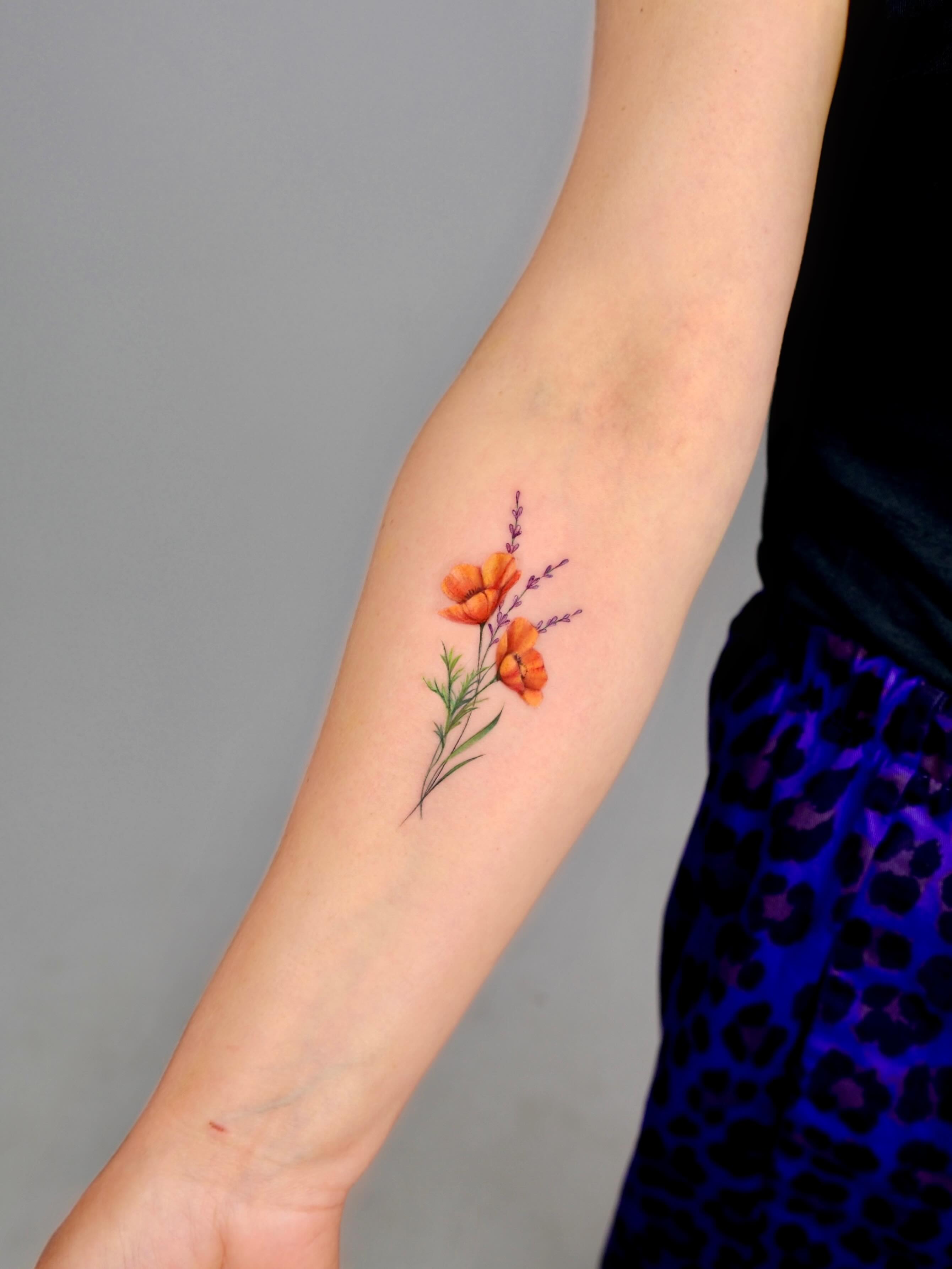 Tattoo by @shishkina_art โ watercolor