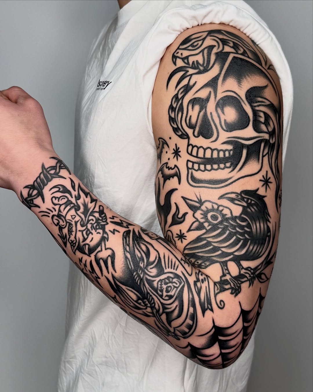 Tattoo by @allo_tattooer — american_traditional, black_and_grey
