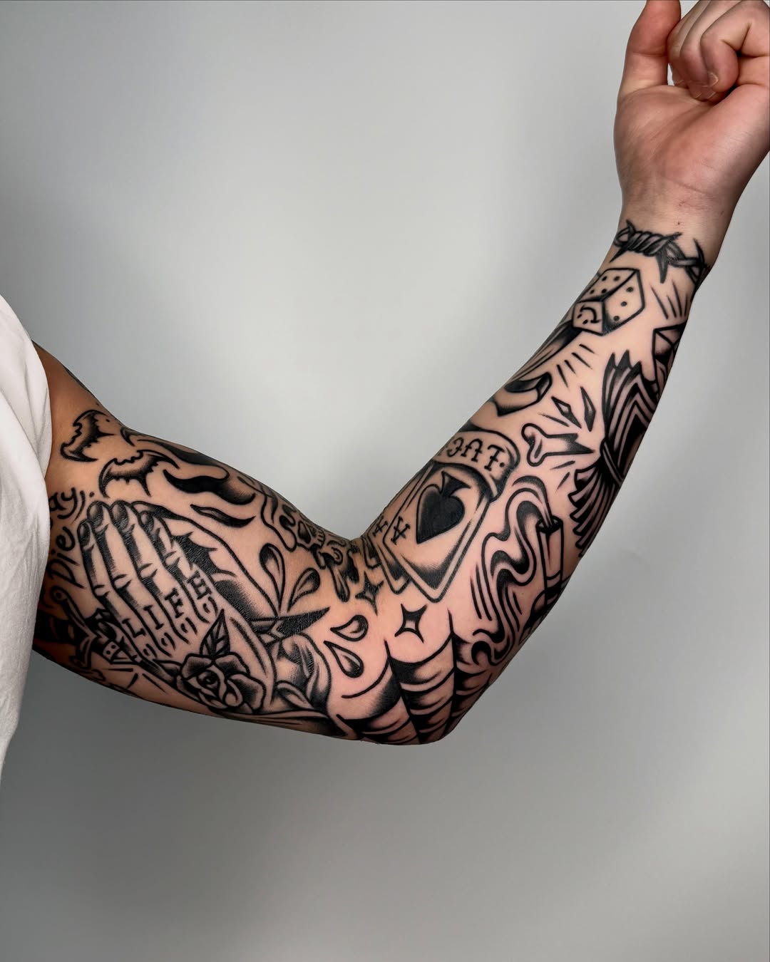 Tattoo by @allo_tattooer — american_traditional, black_and_grey