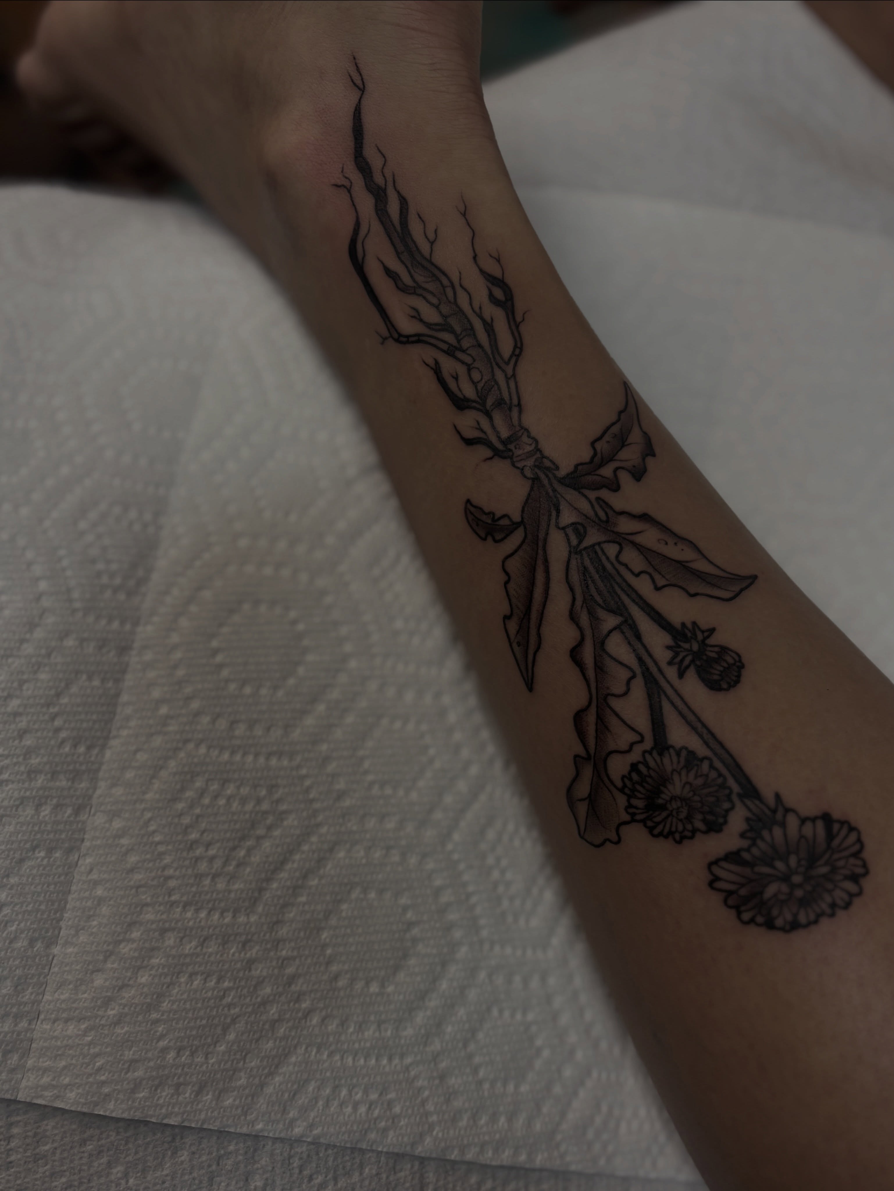 Tattoo by @genevieveink — black_and_grey