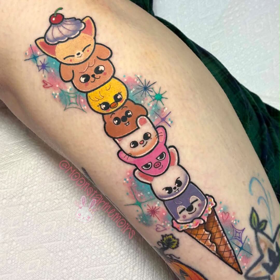 Tattoo by @moonstarmemoirs โ new_school, watercolor