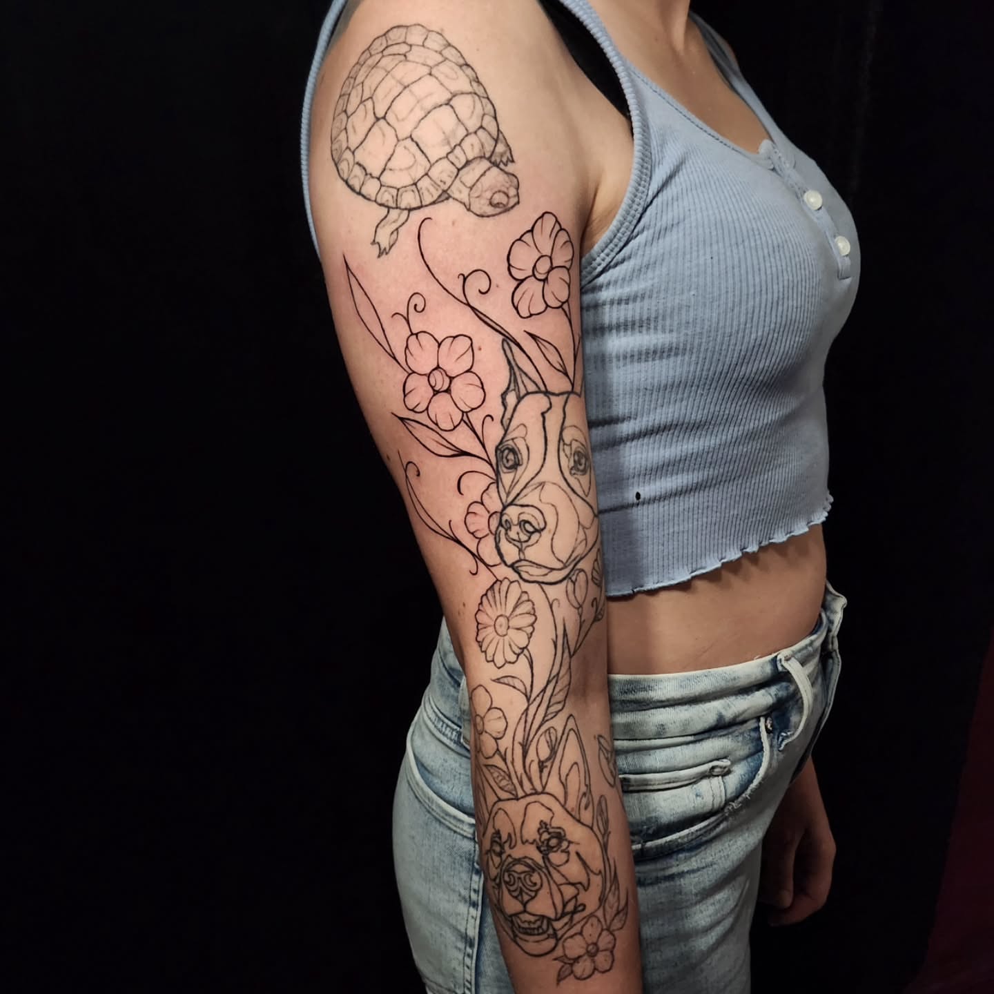 Tattoo by @arthurshail — black_and_grey