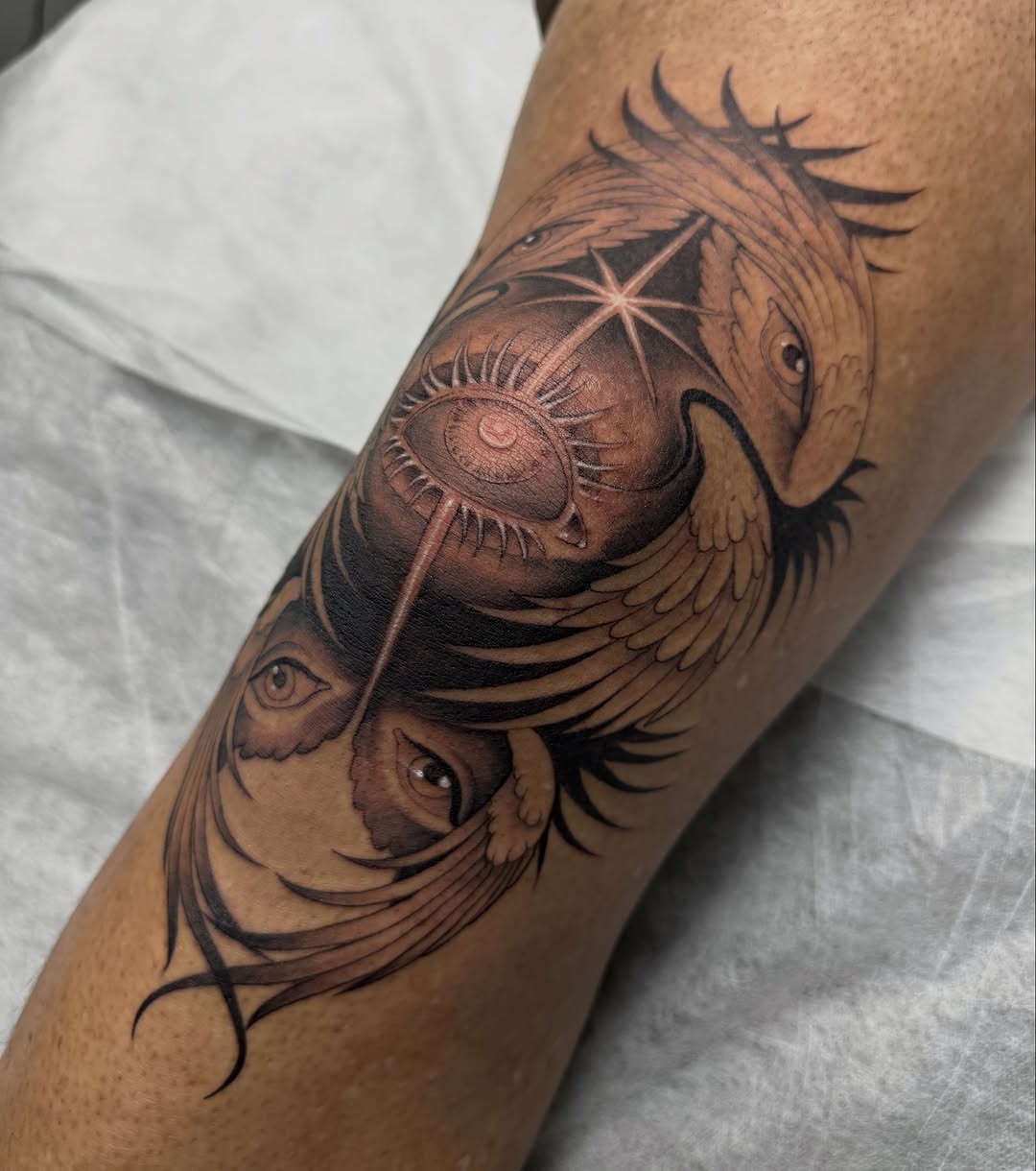 Tattoo by @modinerostattoos — black_and_grey, realism