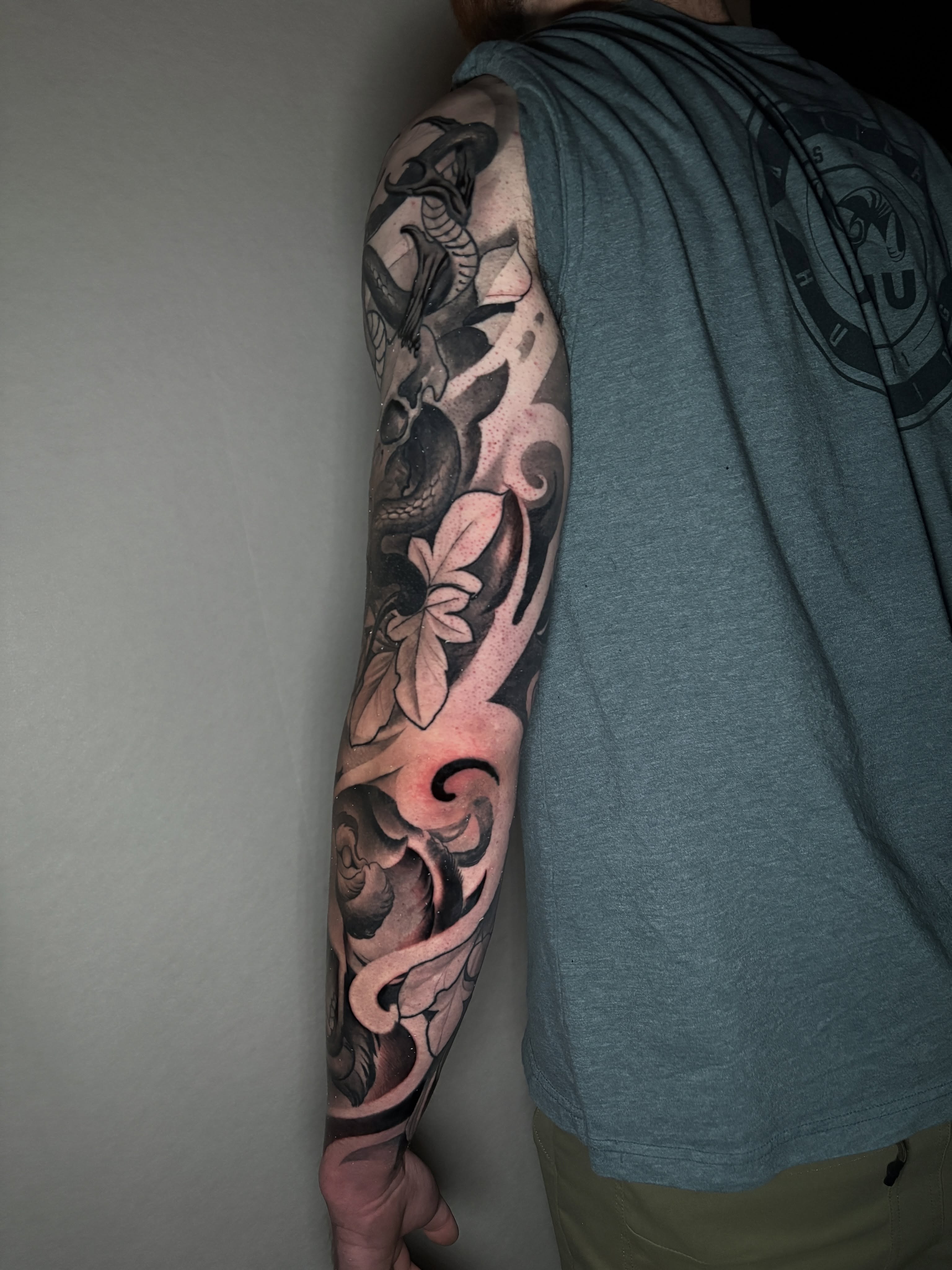 Tattoo by @tonyluceroart — black_and_grey