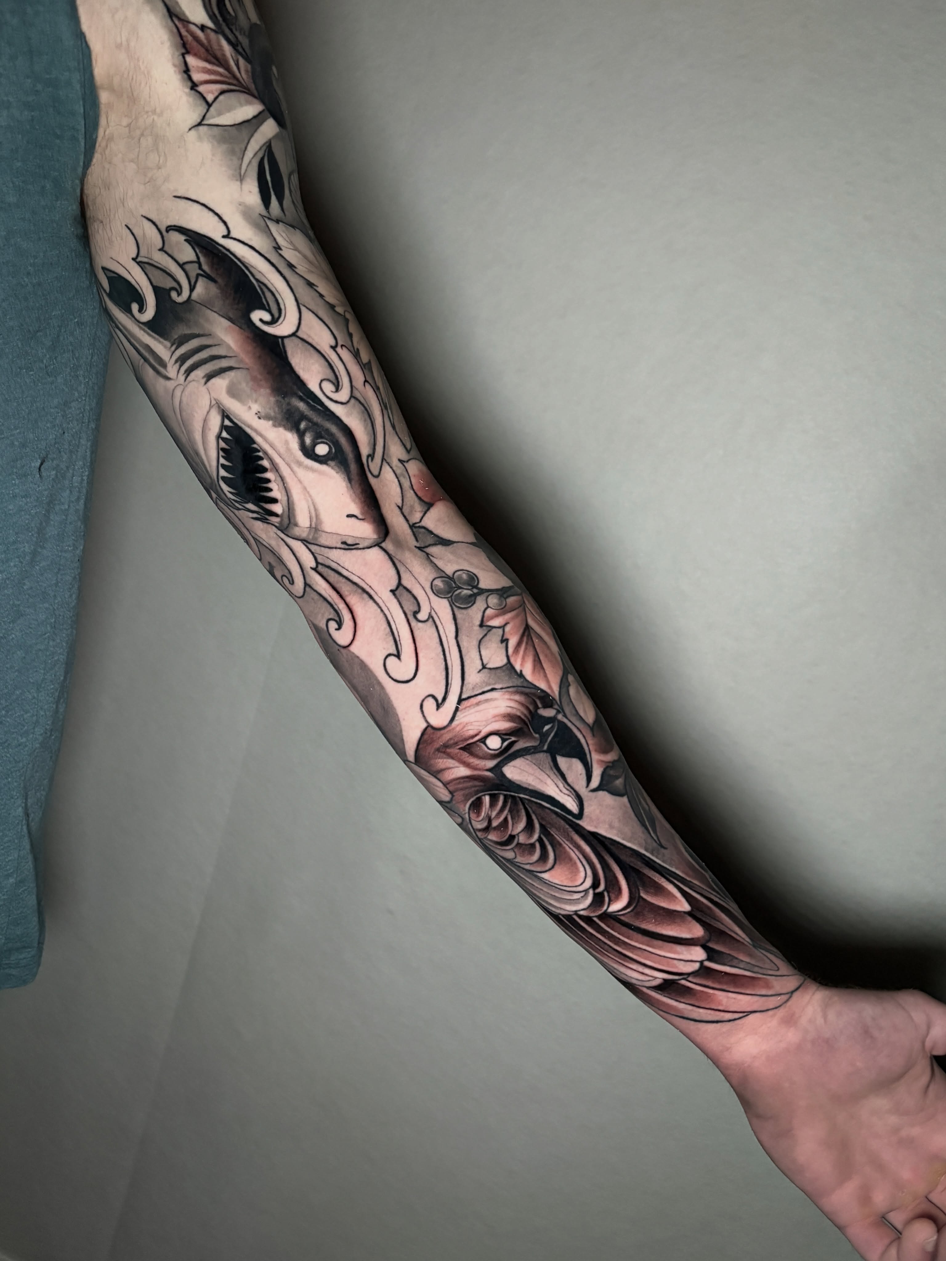 Tattoo by @tonyluceroart — american_traditional, black_and_grey