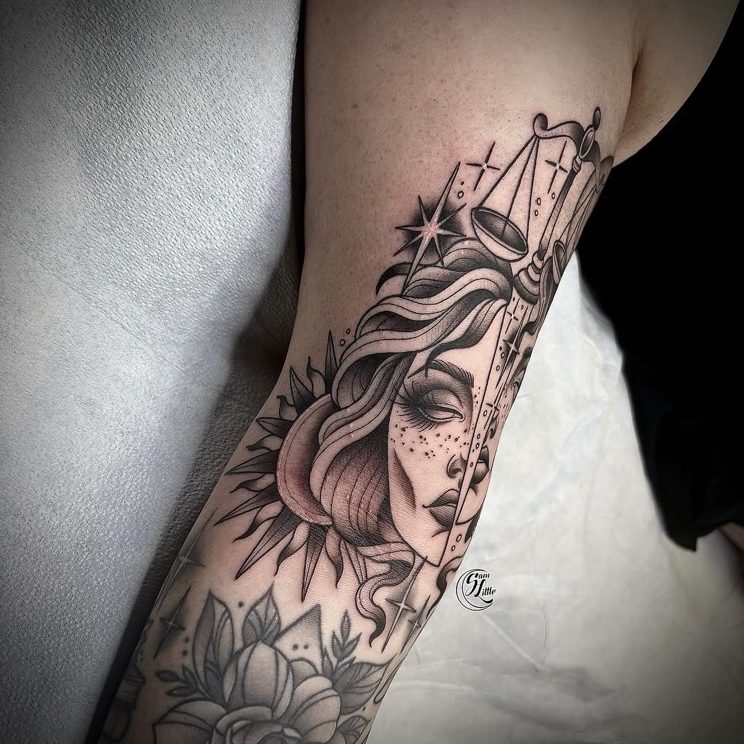 Tattoo by @samjlittle โ neo_traditional, black_and_grey