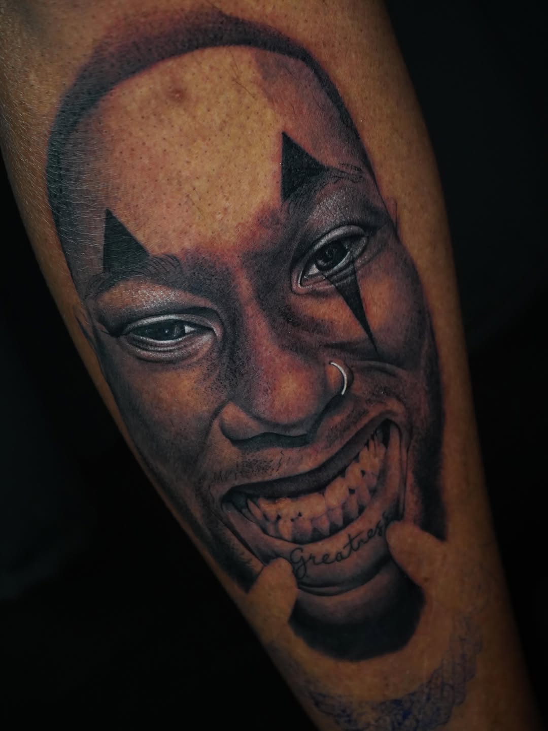 Realism tattoo on the forearm by orlando