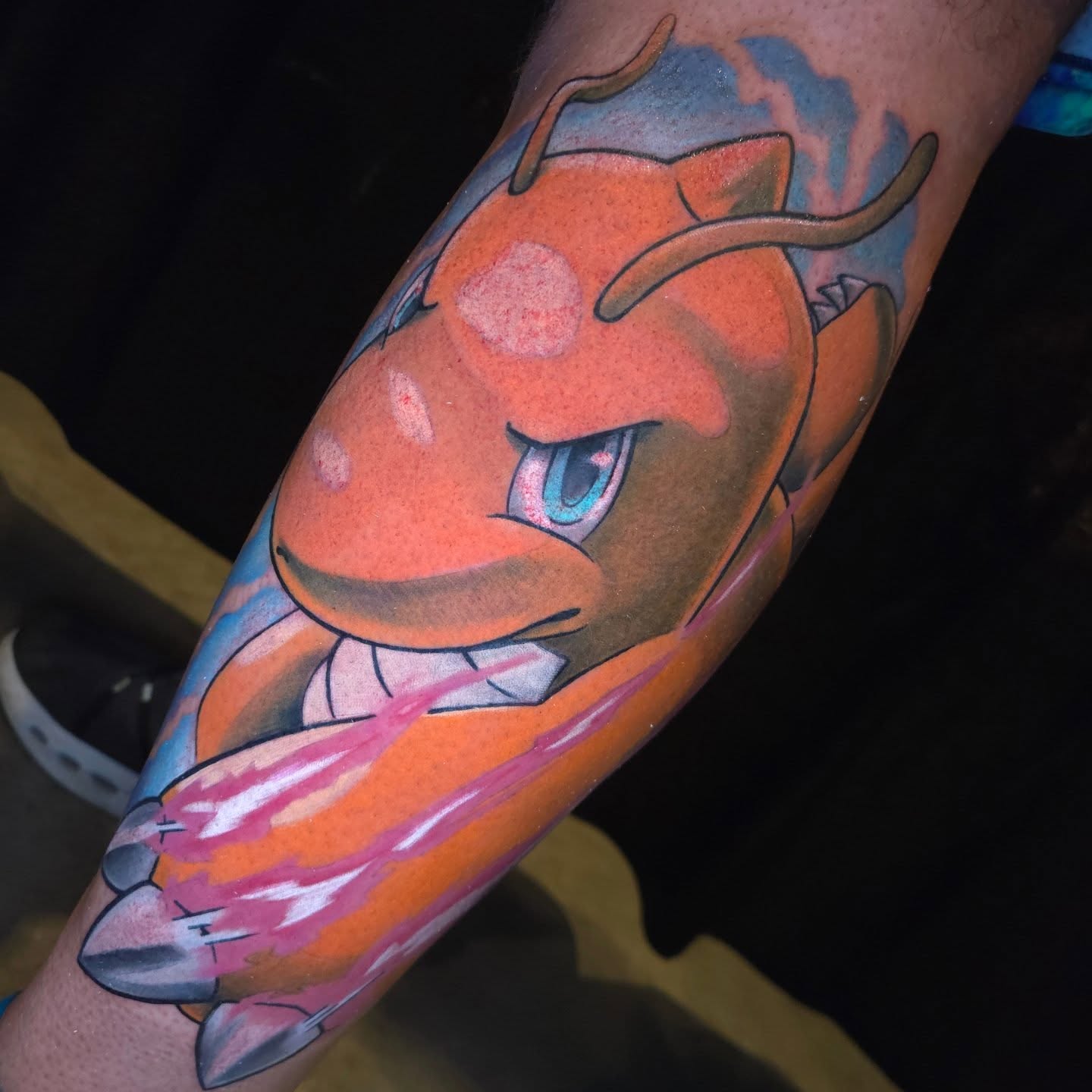 Rattata new school tattoo on the forearm by Nic Mann
