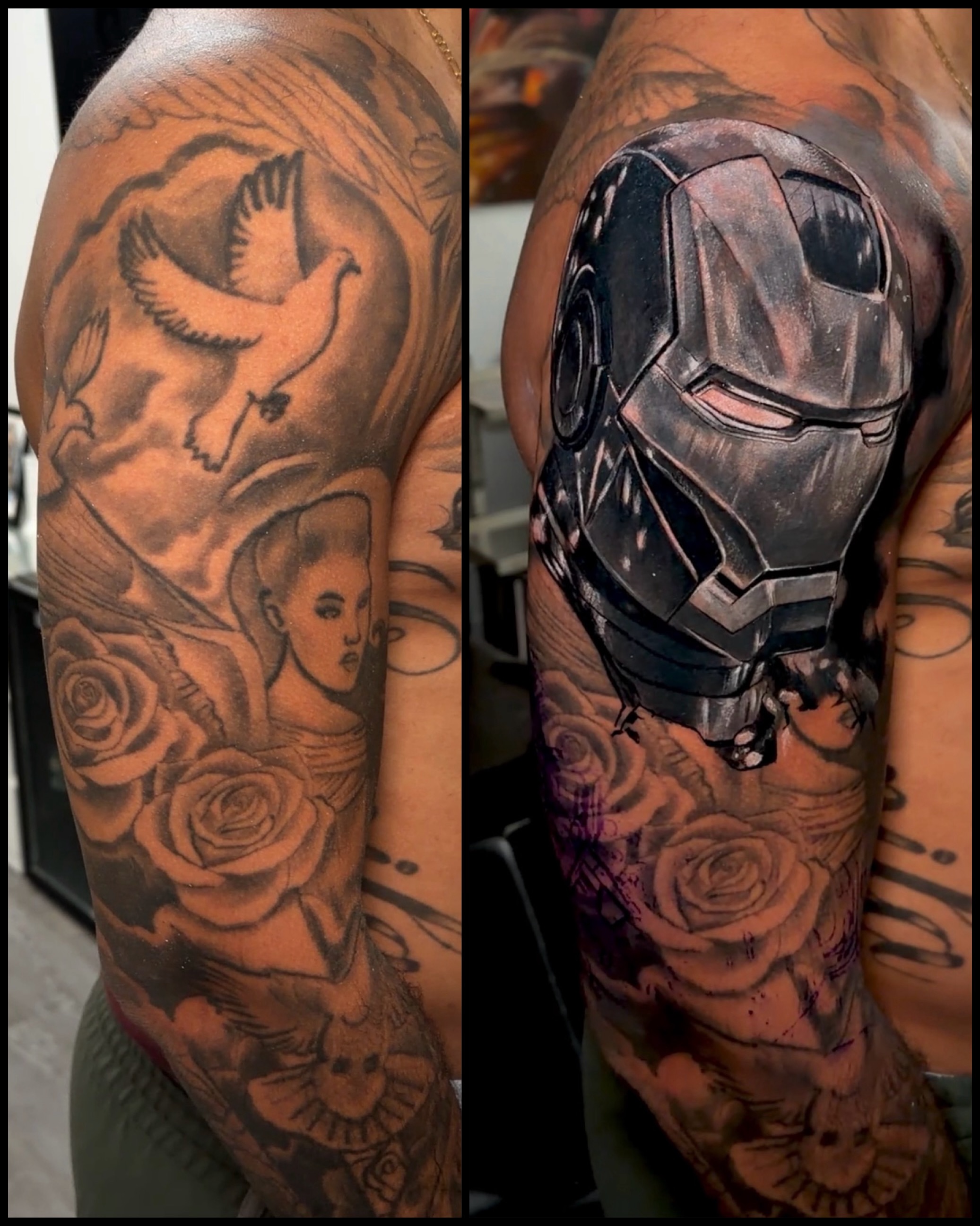 Tattoo by @nestorpalaciostattoo — black_and_grey, realism