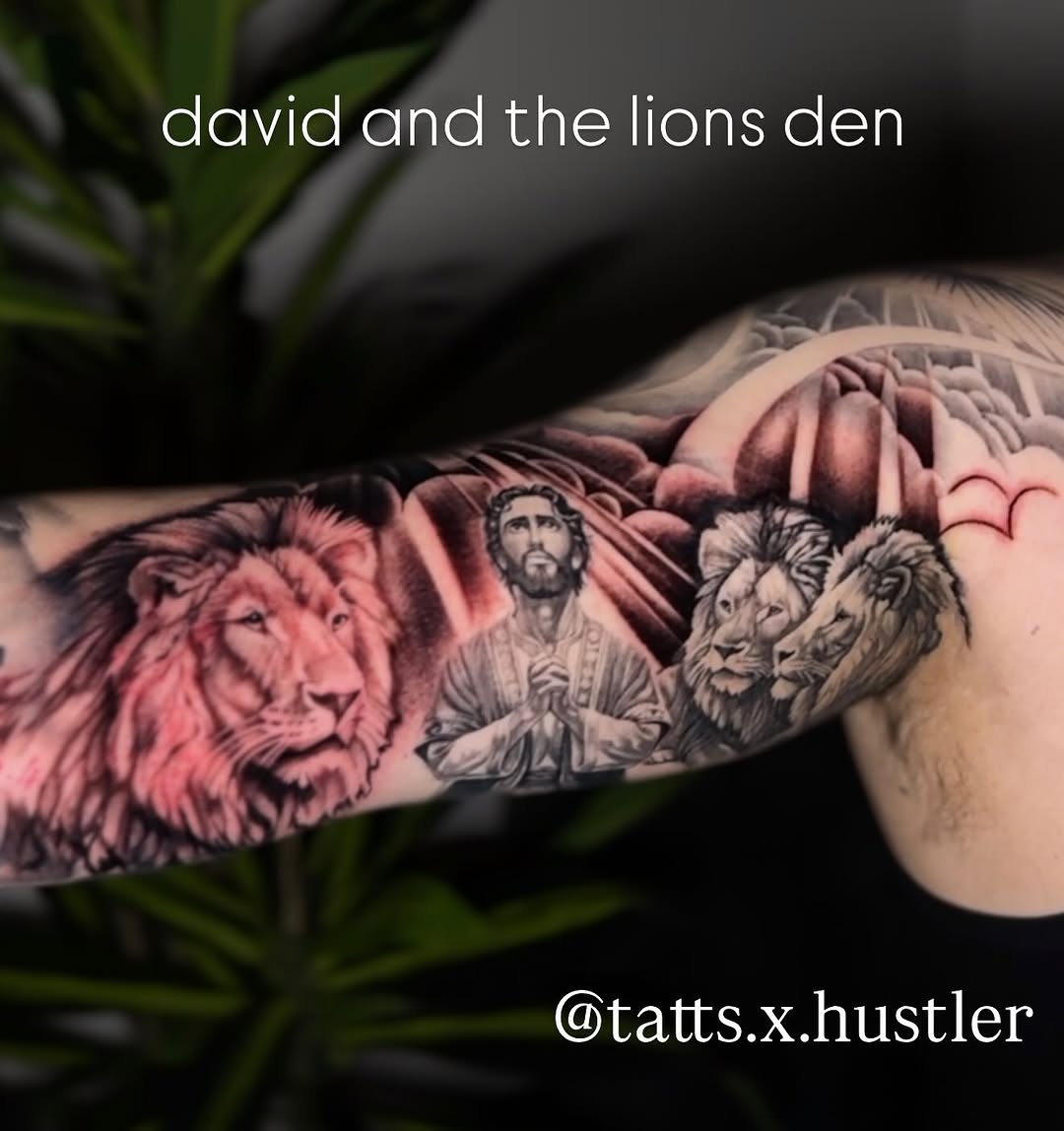Tattoo by @tatts.x.hustler — realism, black_and_grey