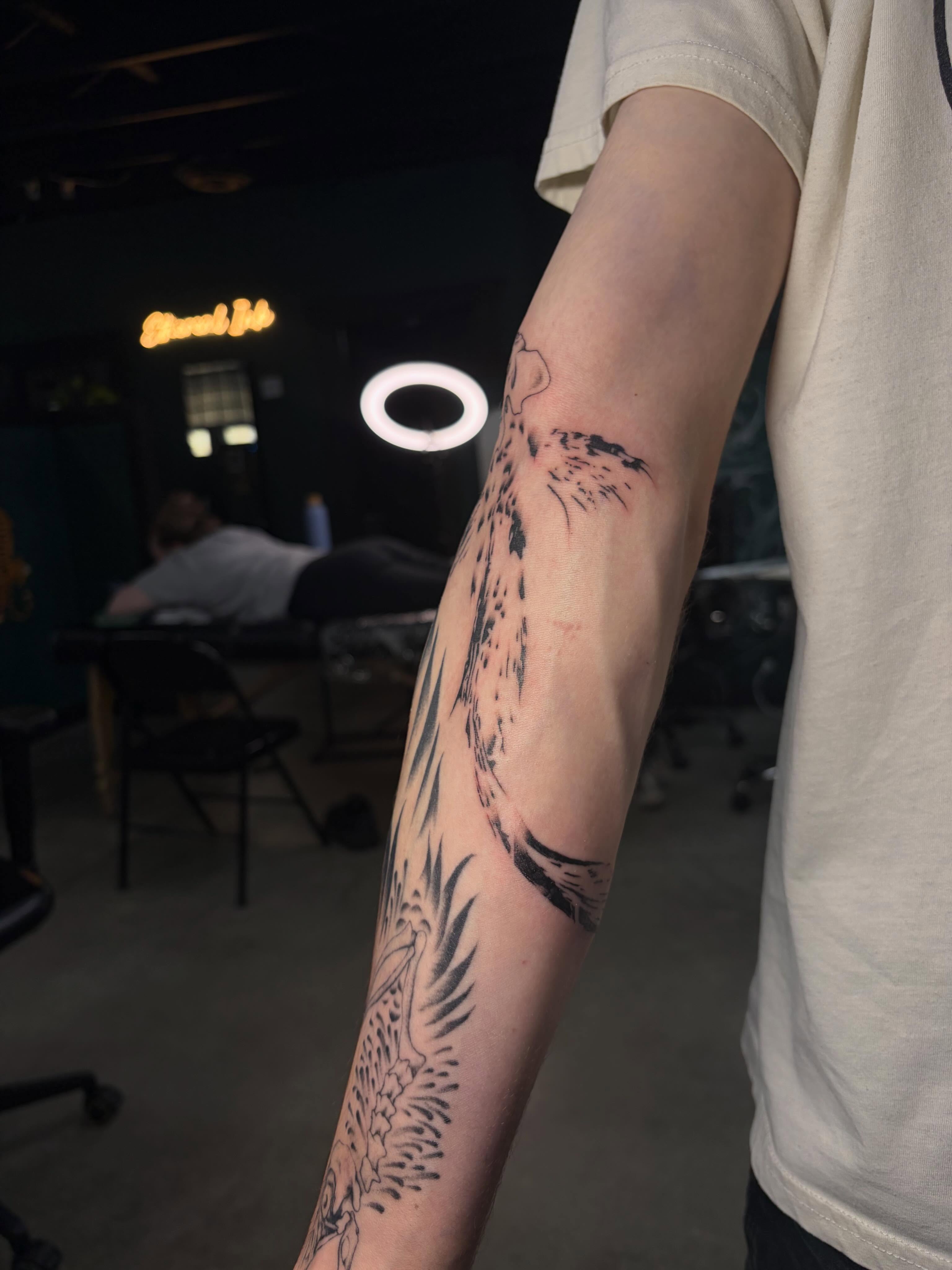 Tattoo by @sexyratpotion — black_and_grey