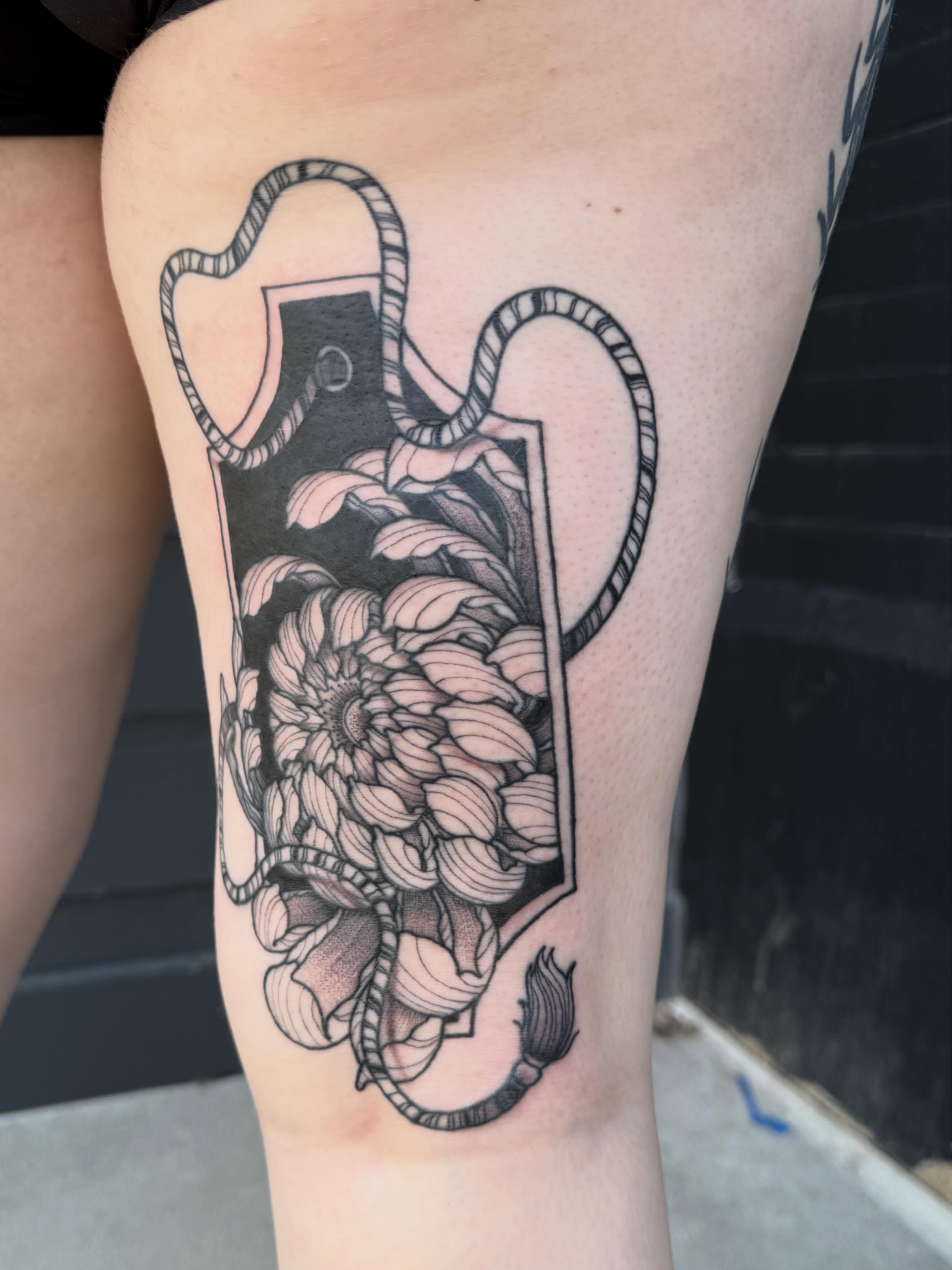 Tattoo by @the_chaotic_ginger — black_and_grey