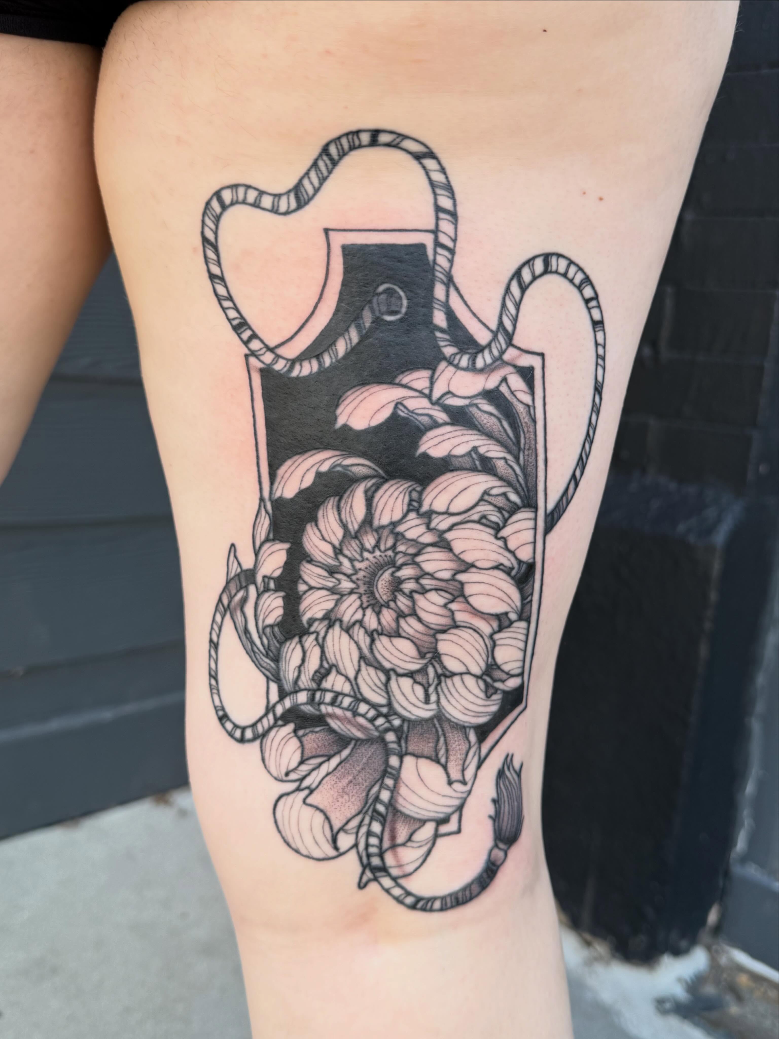 Tattoo by @the_chaotic_ginger — black_and_grey