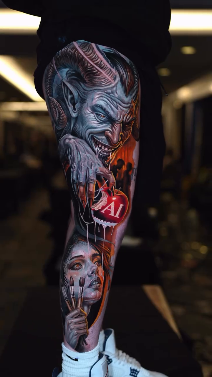 Tattoo work at Inkin' the Coast Tattoo Festival 2026