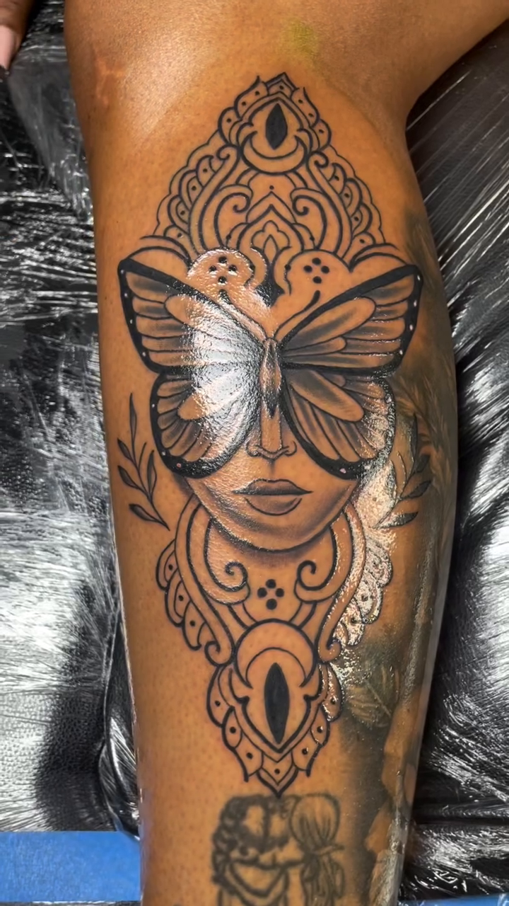 Tattoo by @realsmuve — black_and_grey, ornamental