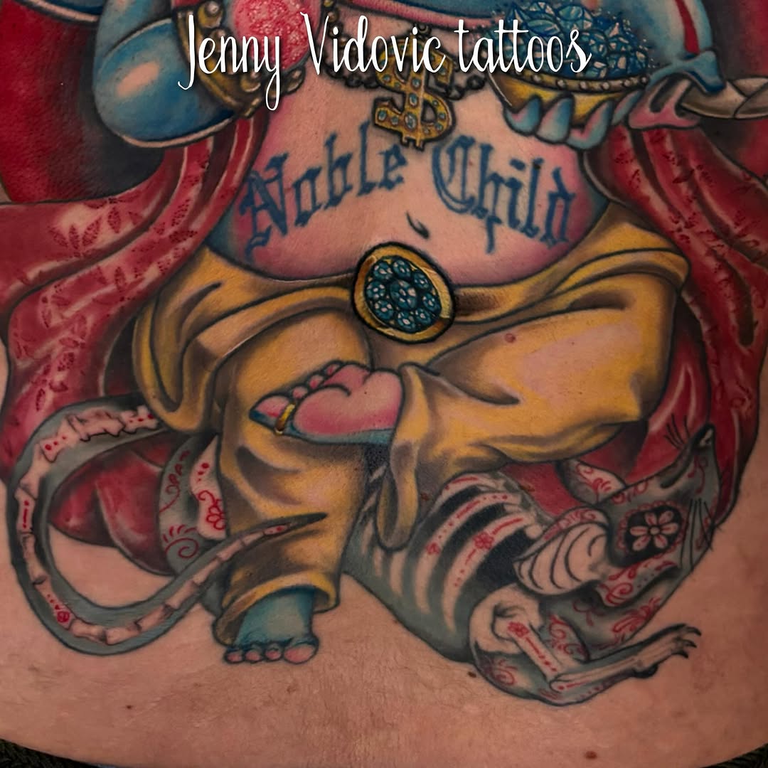 Tattoo by @turkeybasturz — new_school, black_and_grey