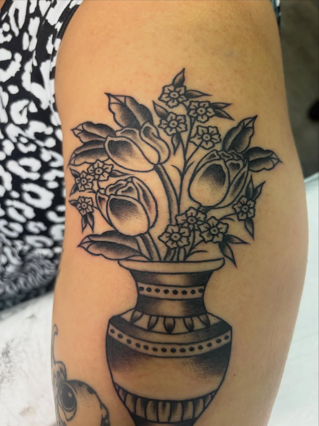 Tattoo by @gia.tattoos β american_traditional, black_and_grey