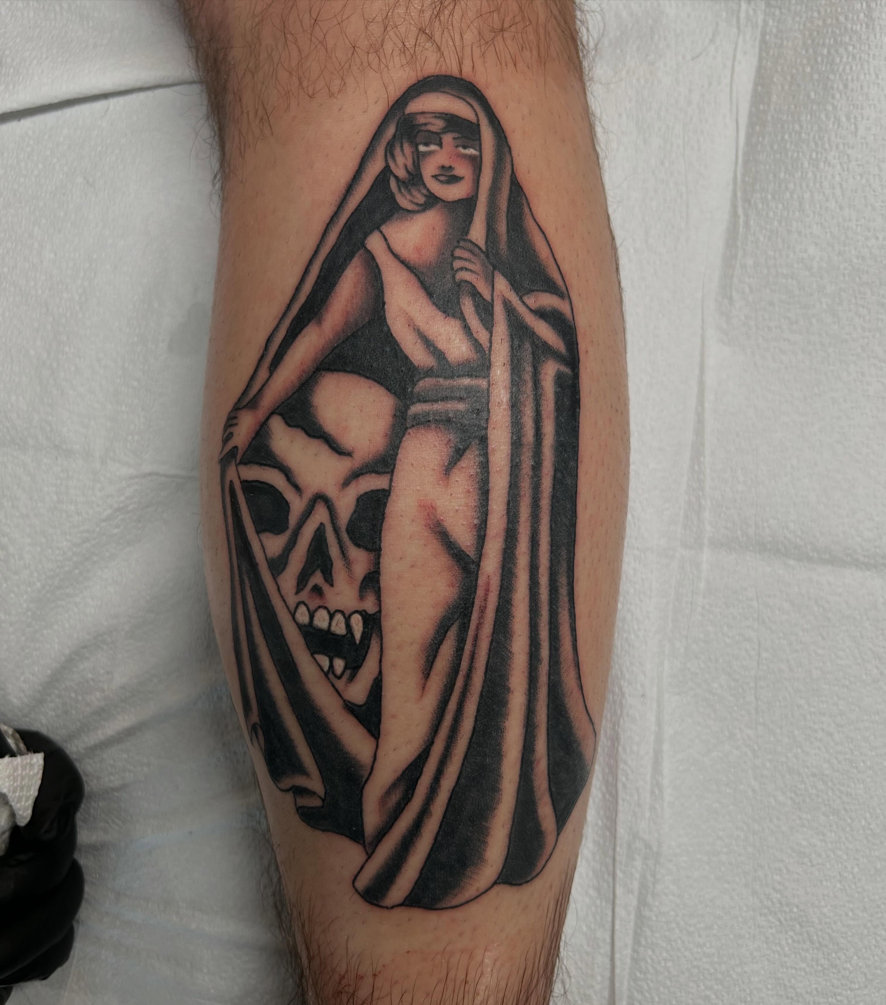 Tattoo by @donny_sinns — black_and_grey