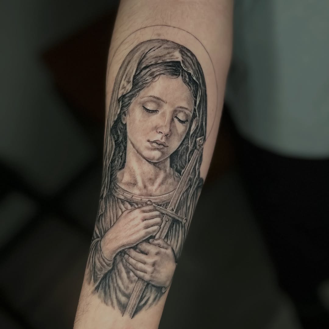 Tattoo by @justin_makesyoubleed — realism, black_and_grey