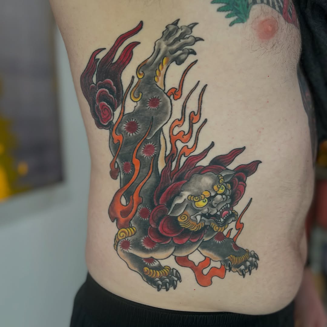Tattoo by @justin_makesyoubleed — japanese_irezumi, black_and_grey