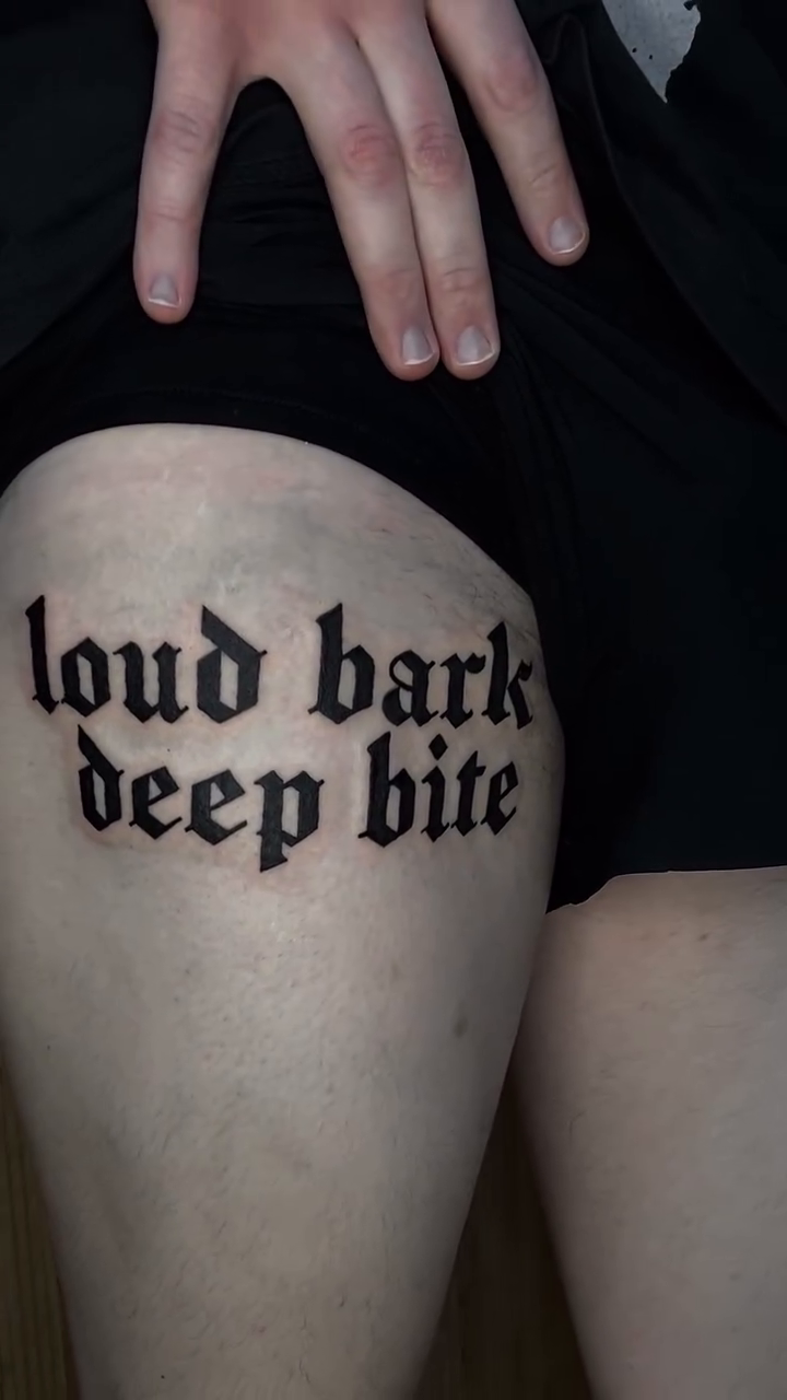 Tattoo by @spitfiregorltattoos — lettering_script