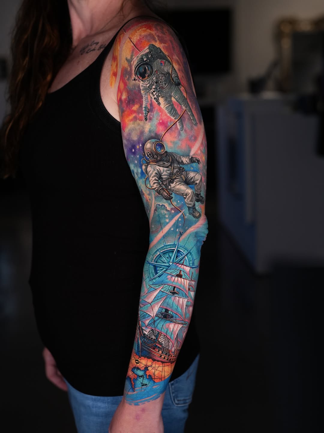 Tattoo by @andylqb โ realism, trash_polka