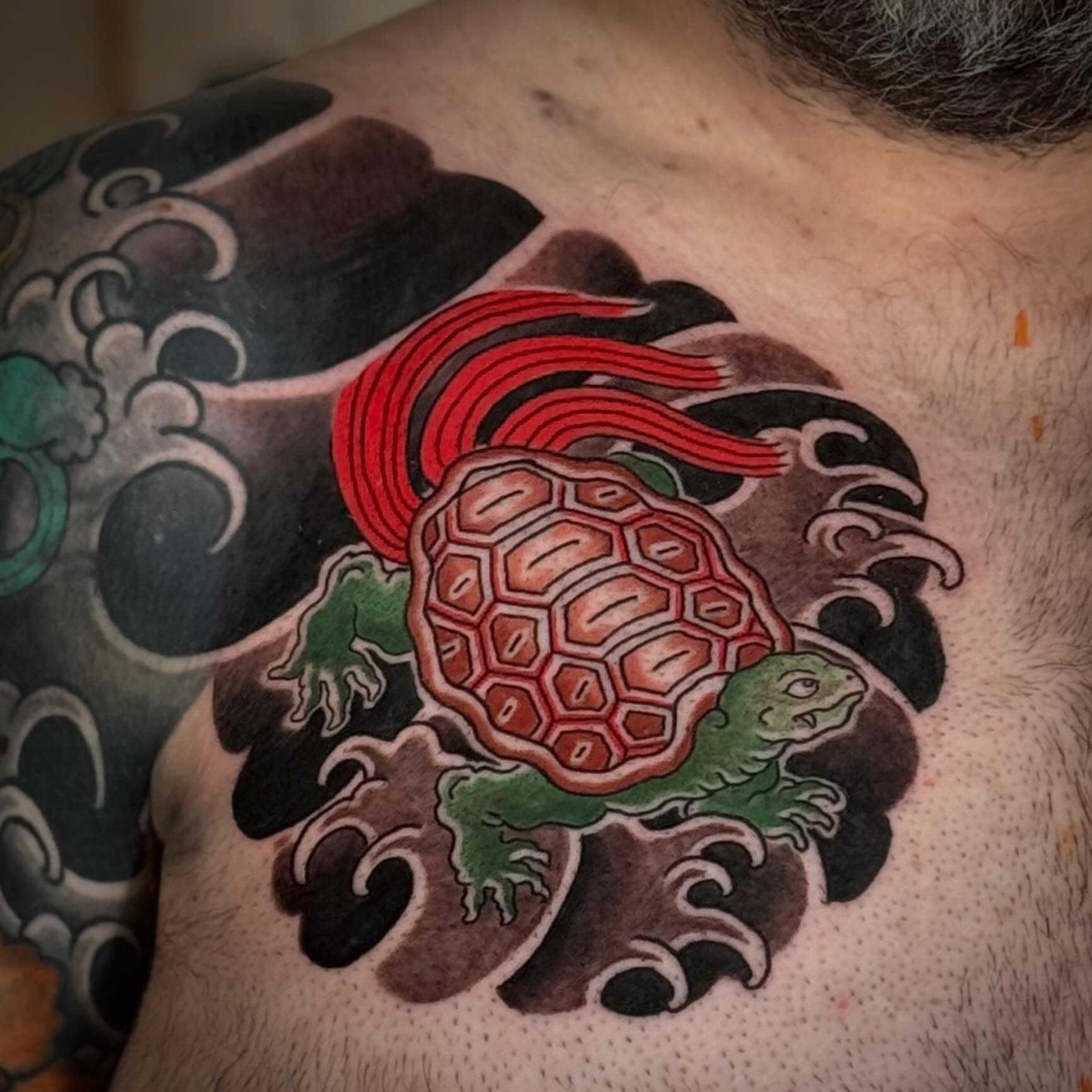 Tattoo by @kevinpyyc — american_traditional, geometric