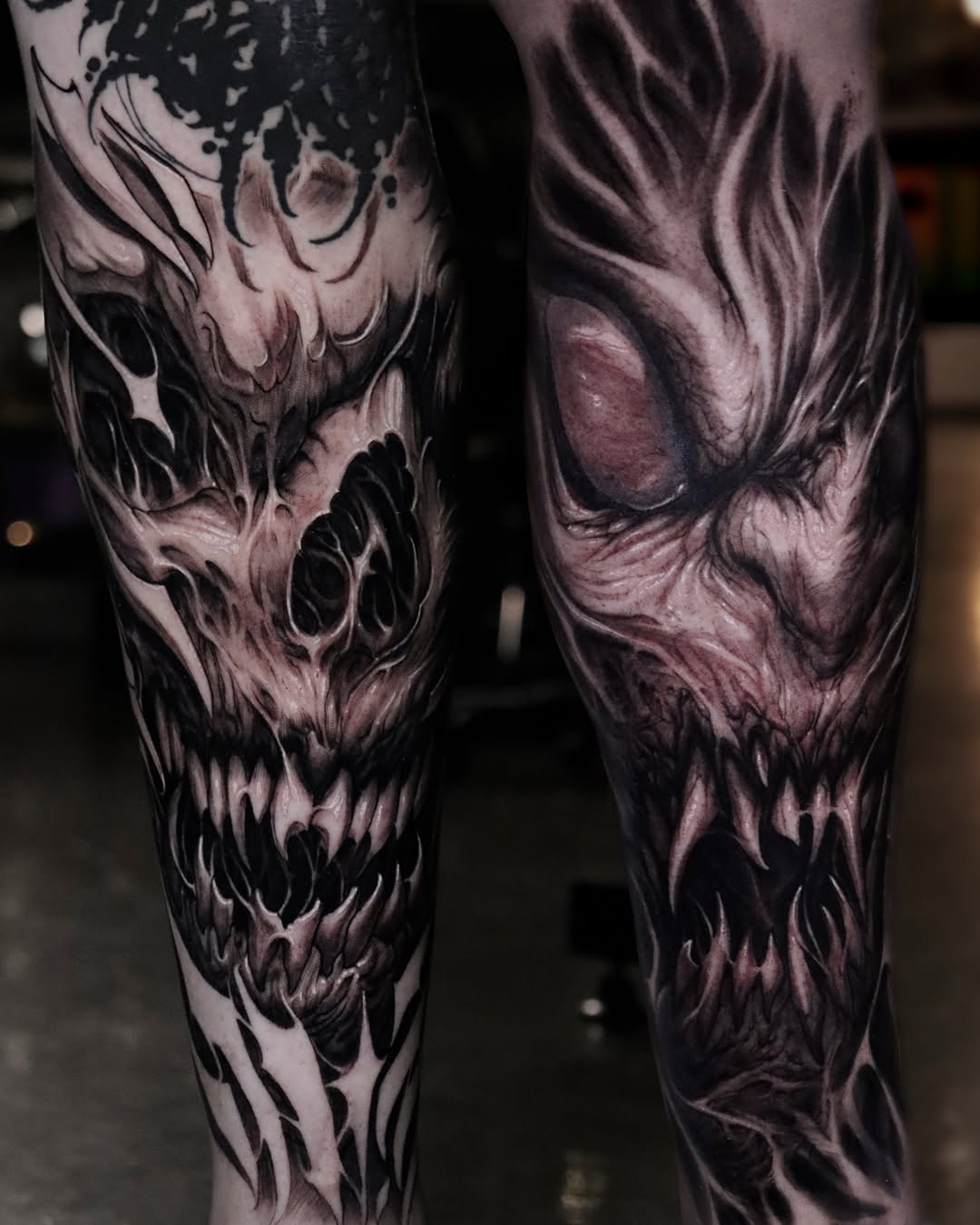Tattoo by @josecruzart — dark_realism, black_and_grey