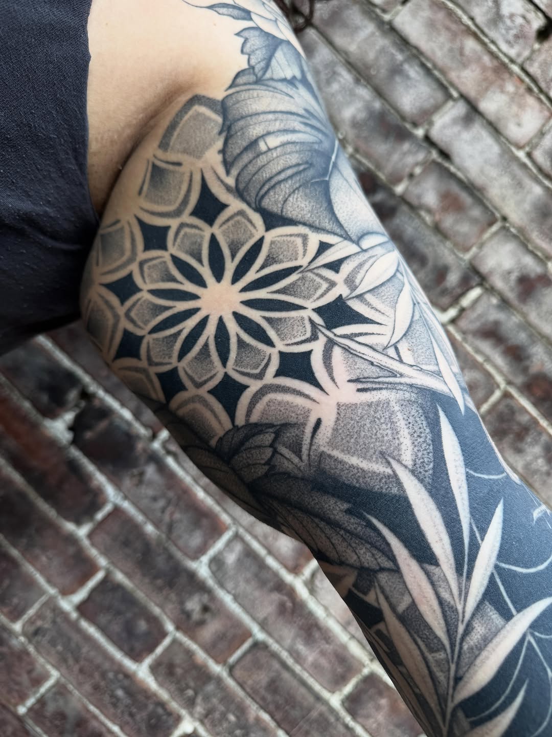 Tattoo by @laurenlilliantattoo — geometric, dotwork
