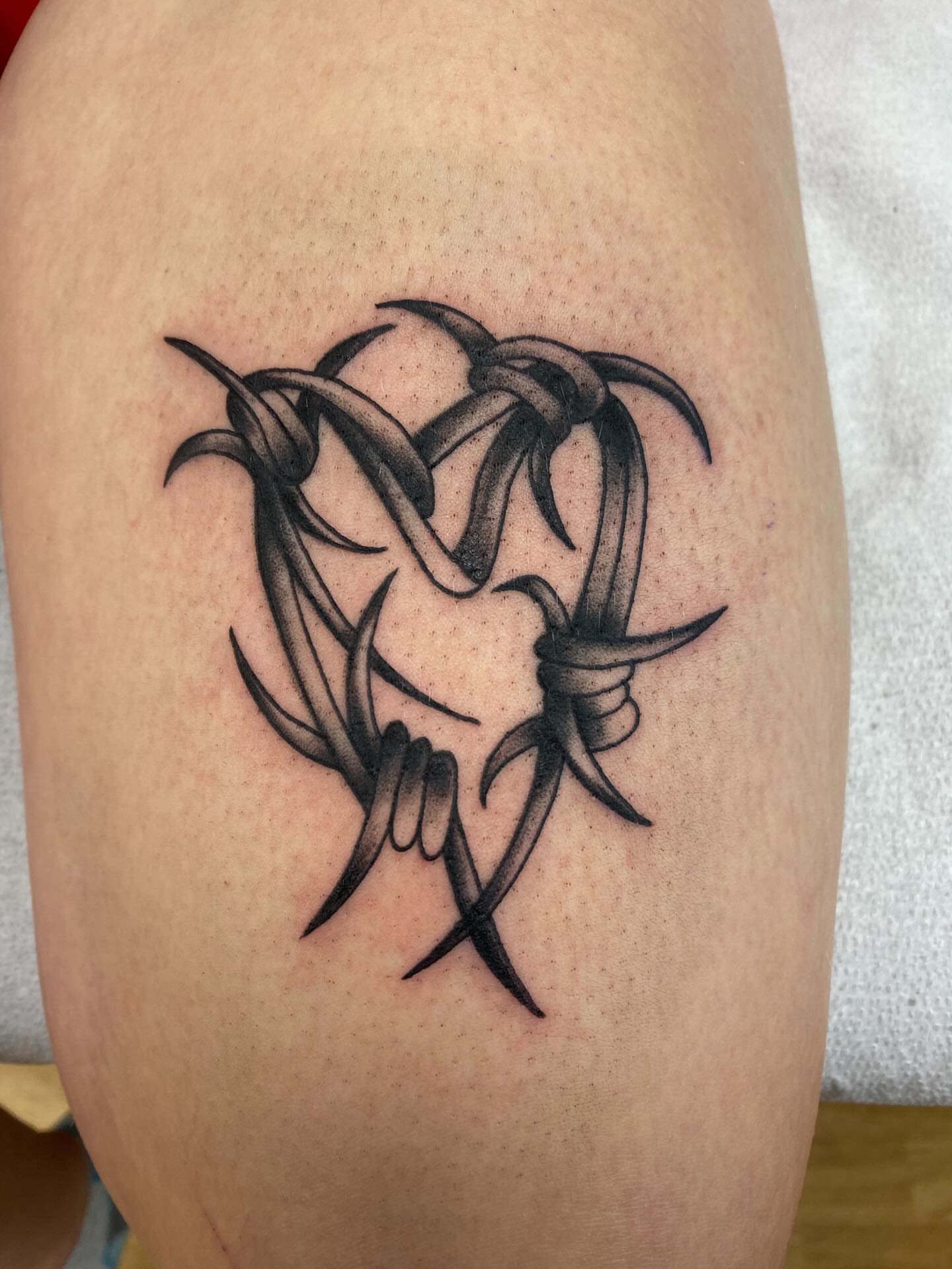 Tattoo by @meadowzmodificationz — tribal