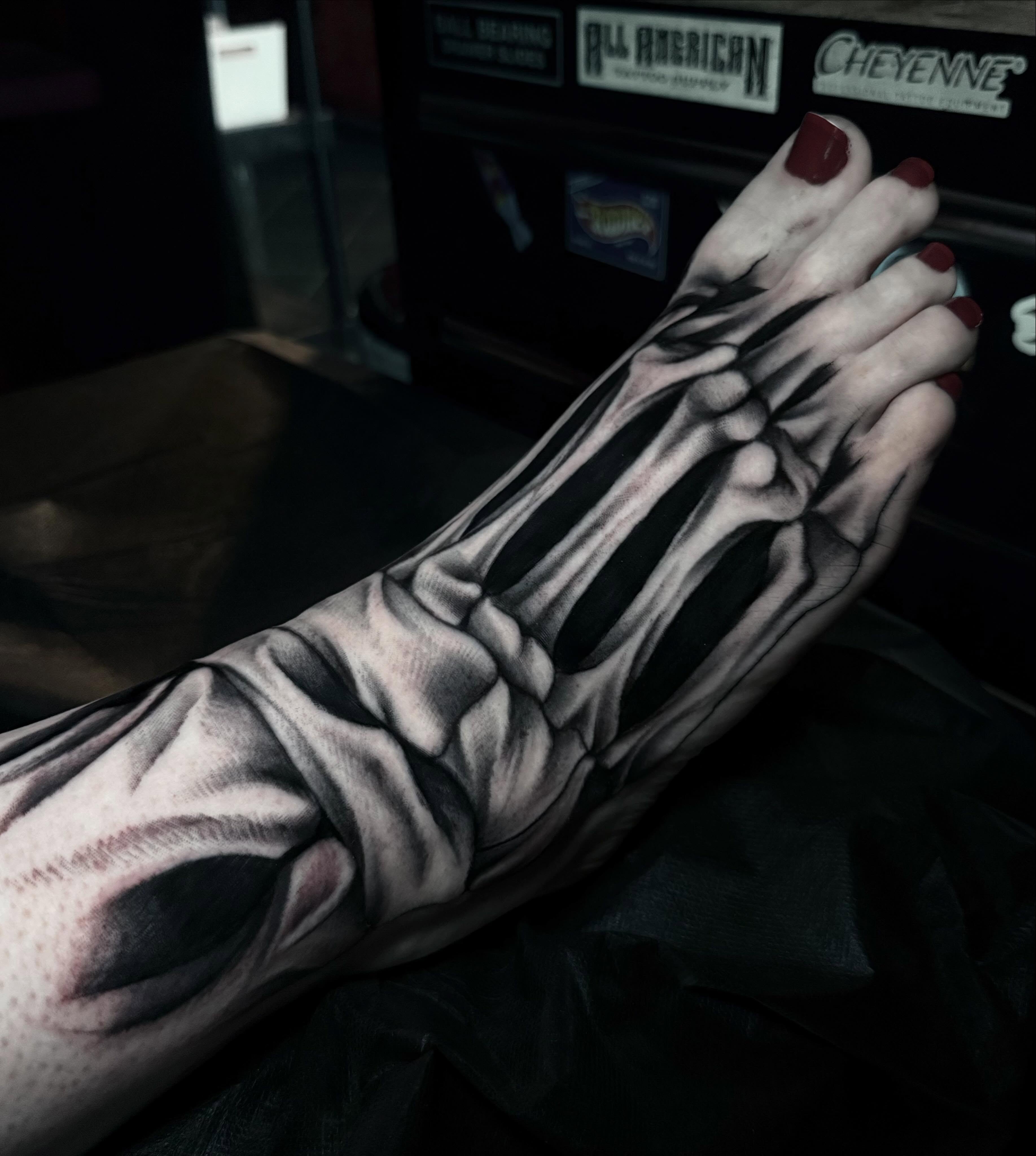 Tattoo by @kat_tattooer — realism, black_and_grey