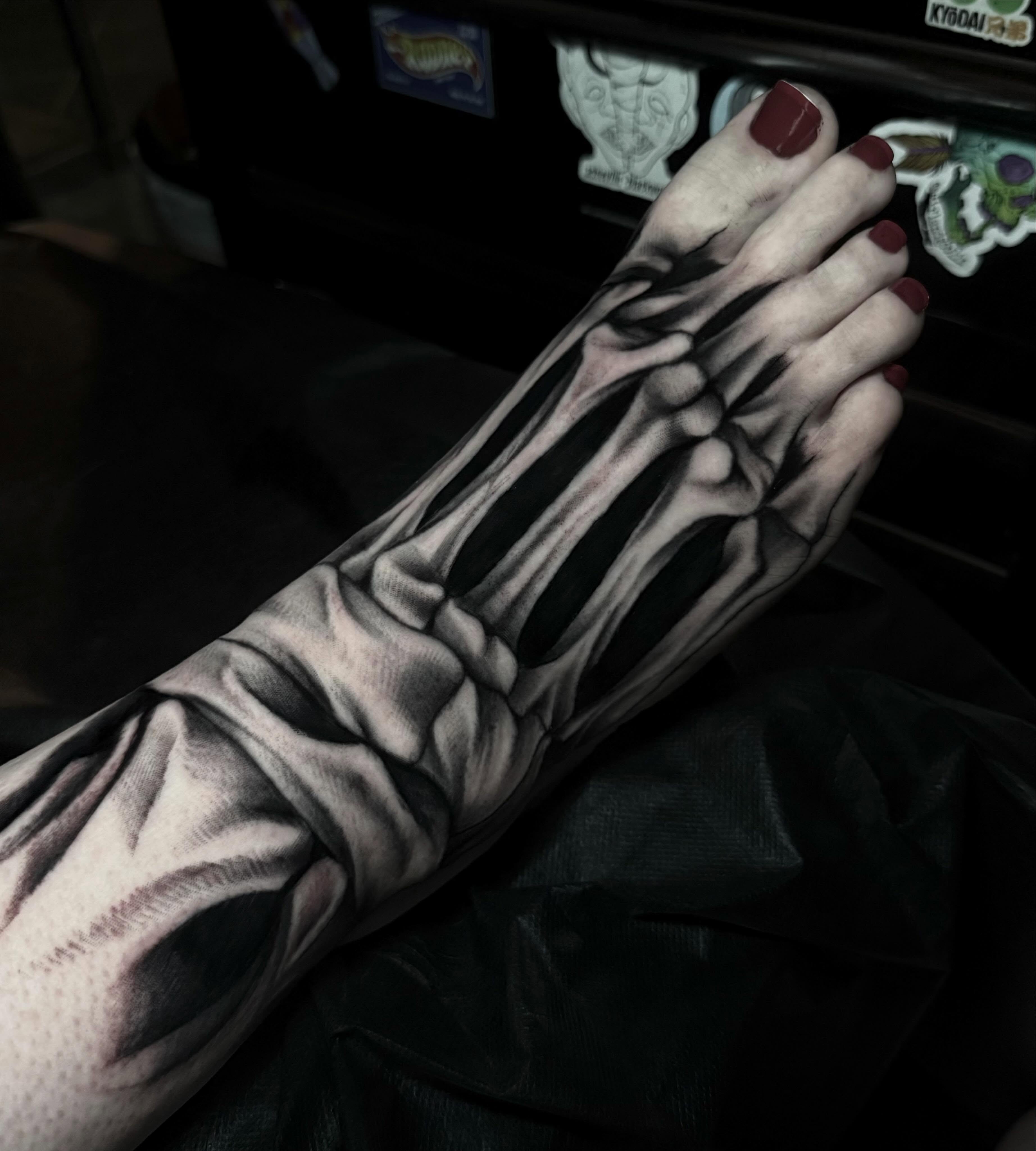 Tattoo by @kat_tattooer — realism, black_and_grey