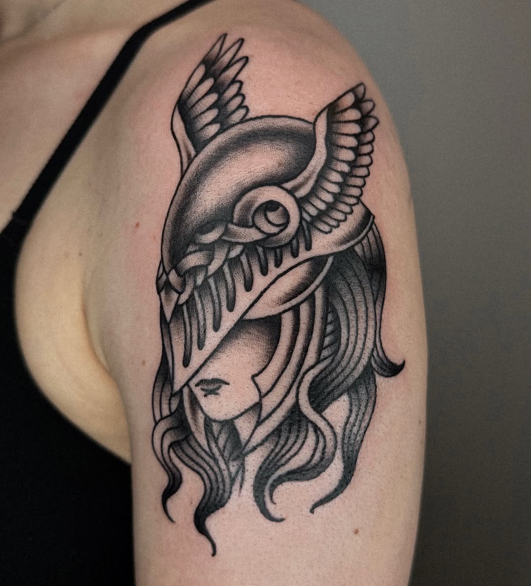 Tattoo by @baby__ugly — black_and_grey, realism