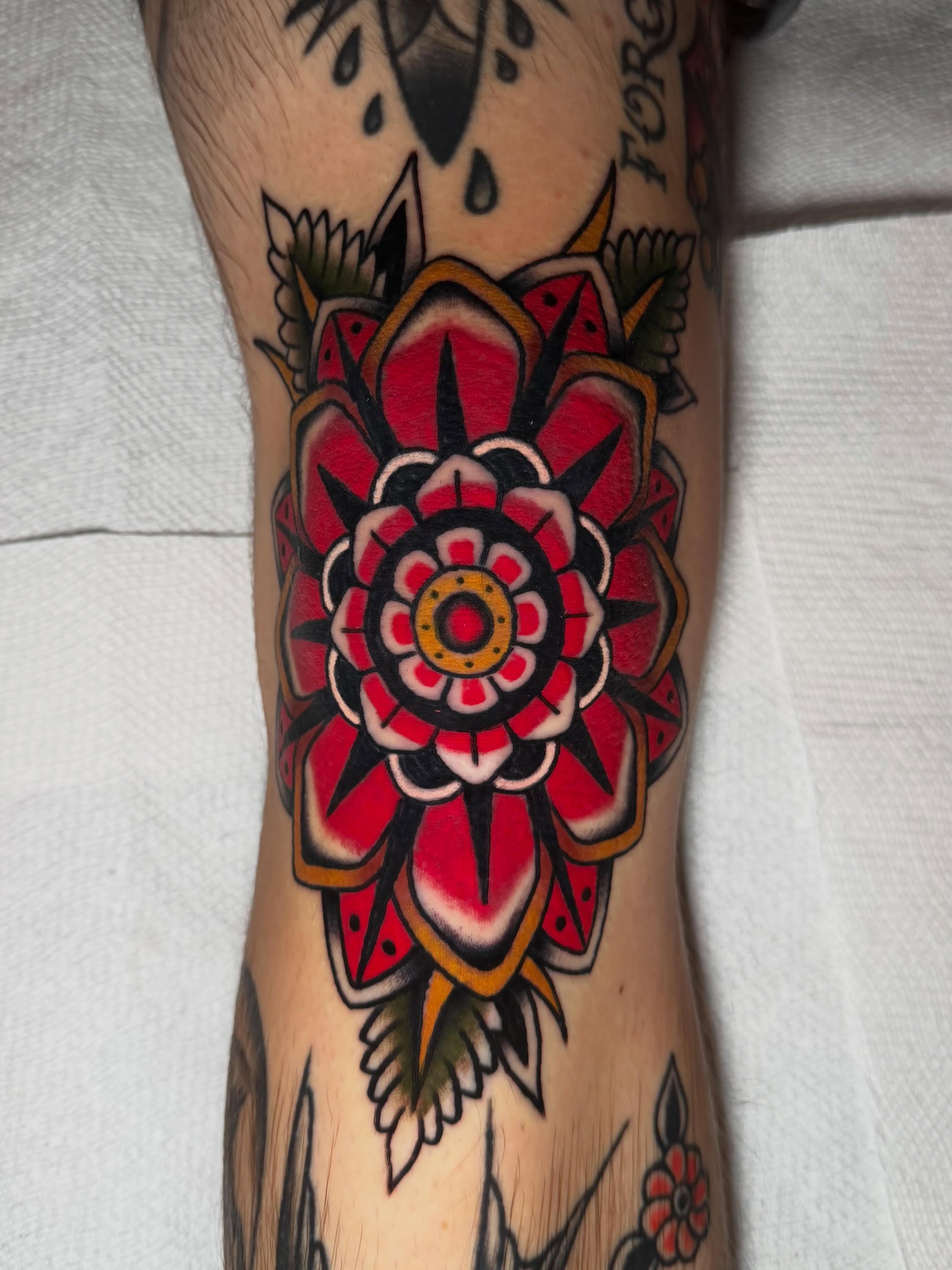 Tattoo by @labonte.tattoos — american_traditional, geometric