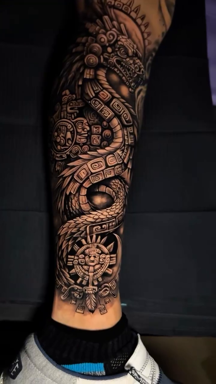 Aztec dragon japanese irezumi tattoo by Omar Sheriff Herrera