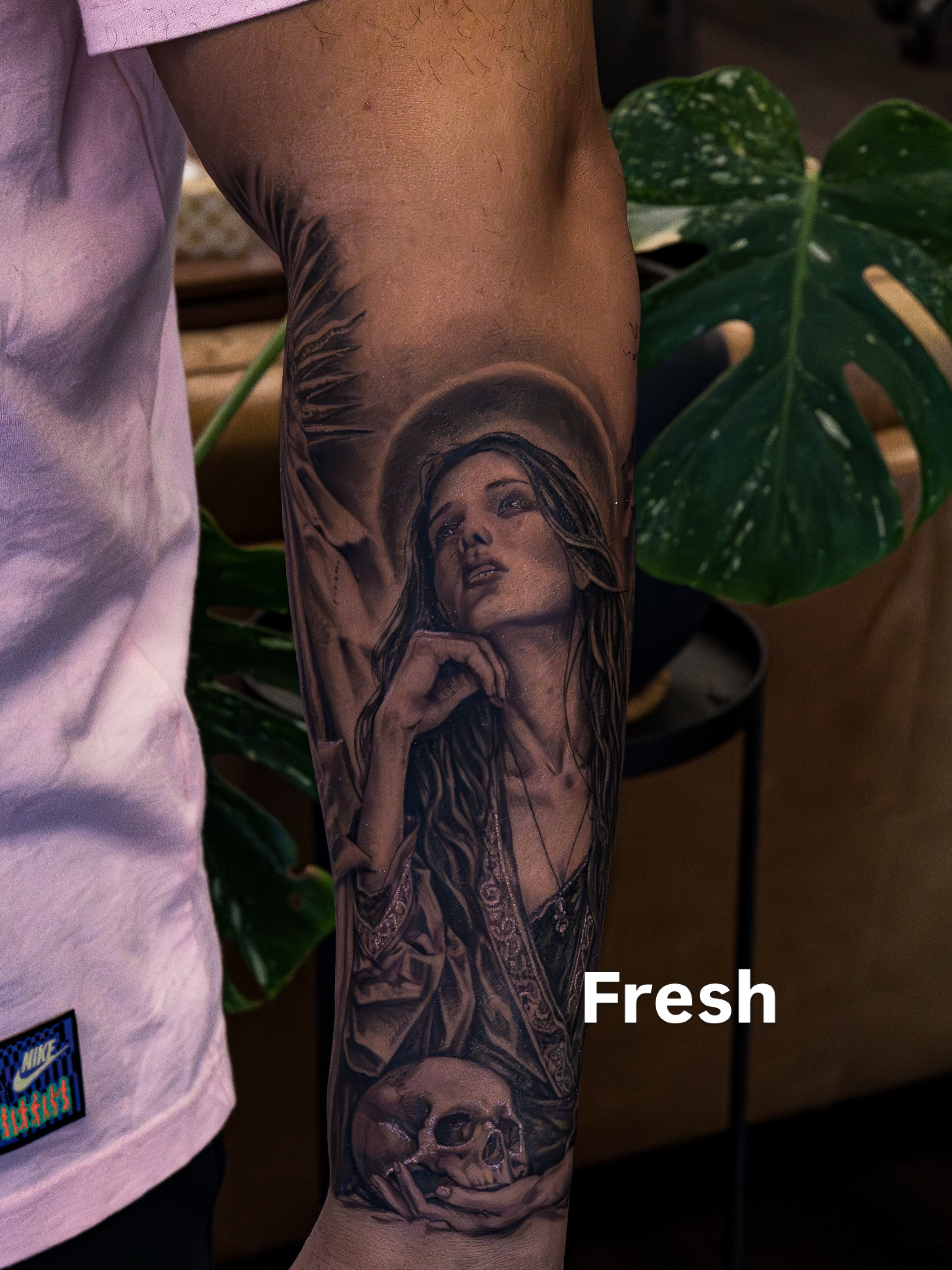 Tattoo by @le_gaucher_tatouage — realism, black_and_grey