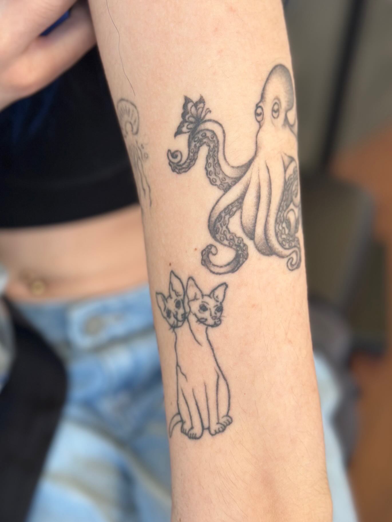 Tattoo by @kennartattoo — dotwork, black_and_grey