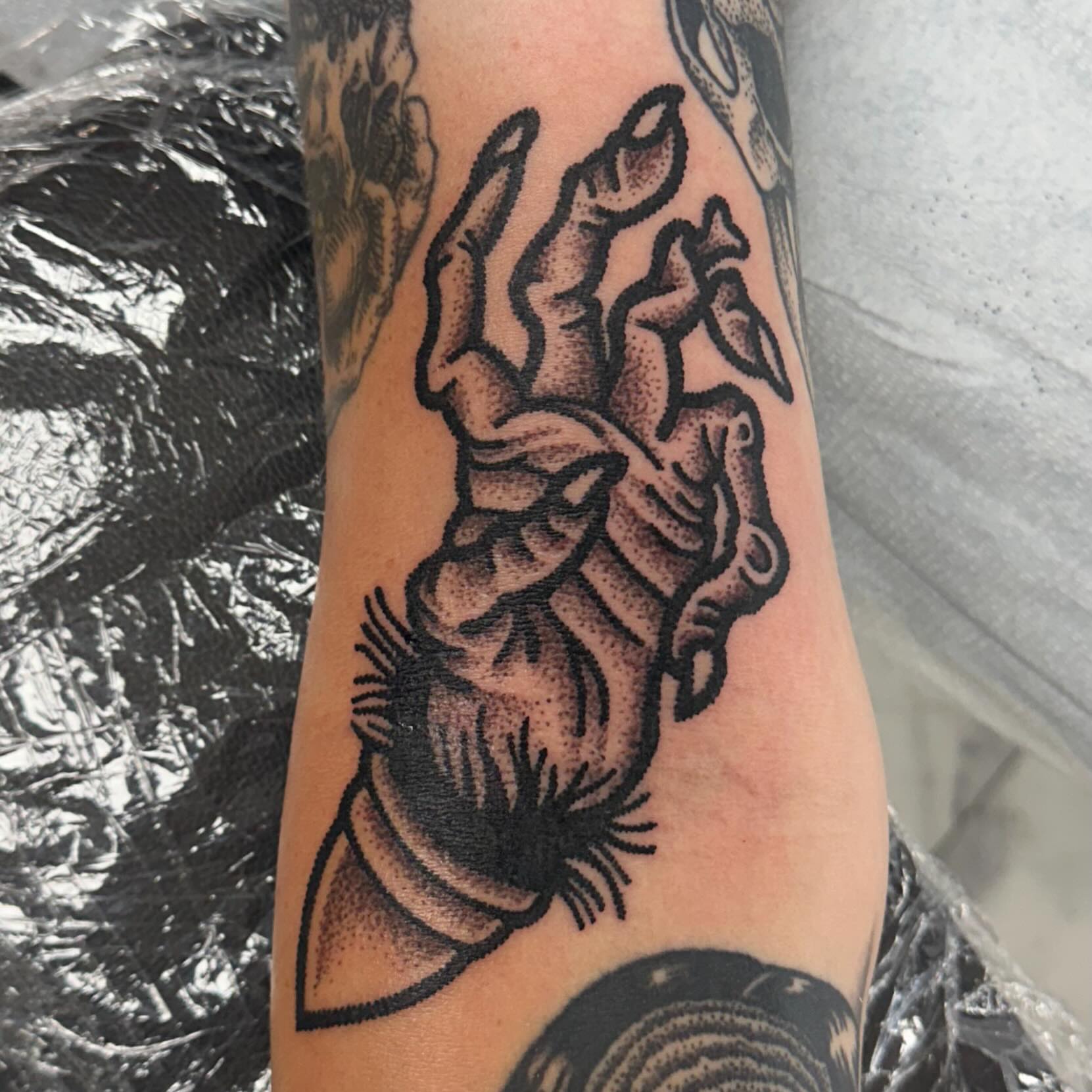 Tattoo by @chadjphillips — dotwork